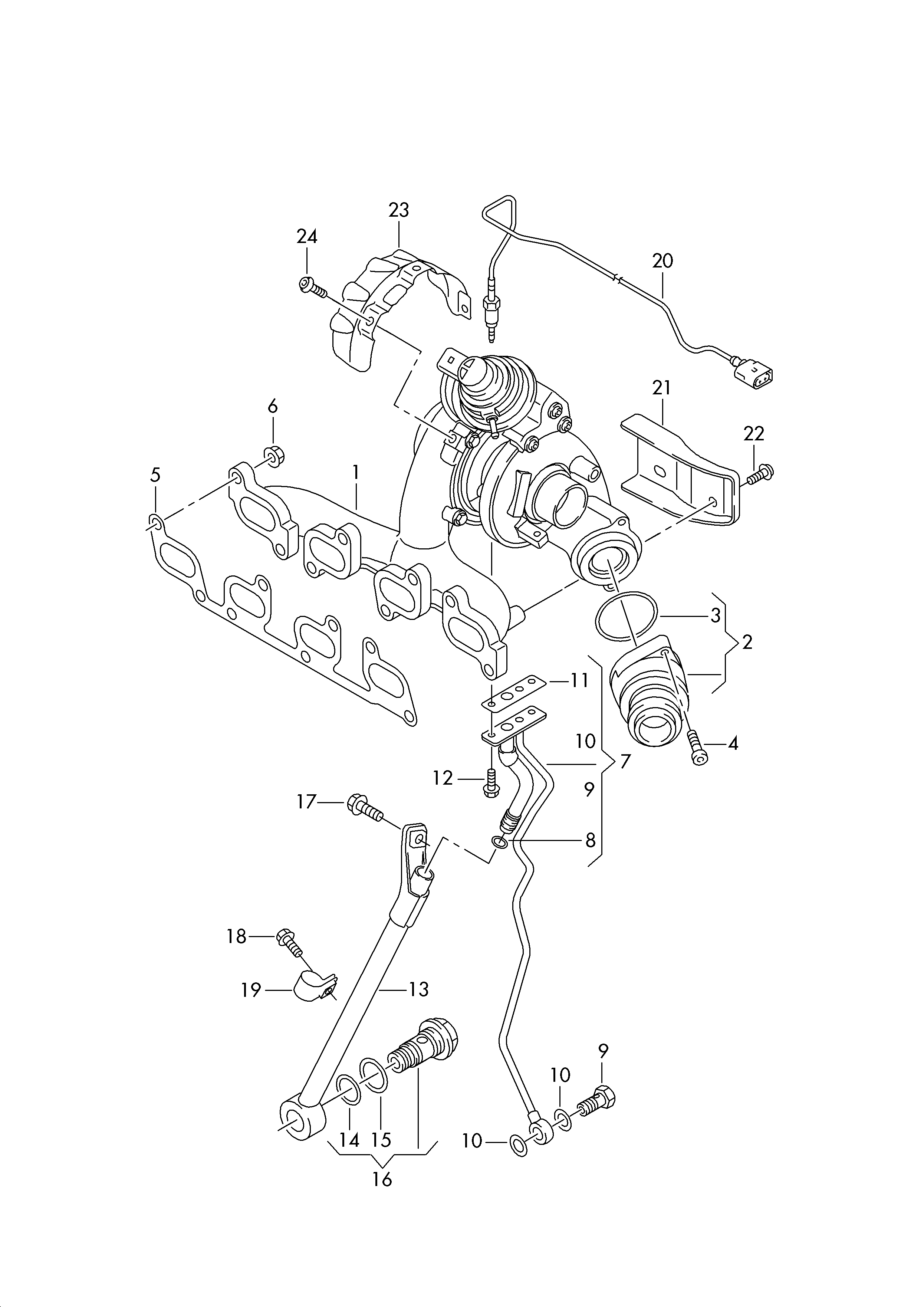 VAG 03L253016T - Турбина, компрессор unicars.by