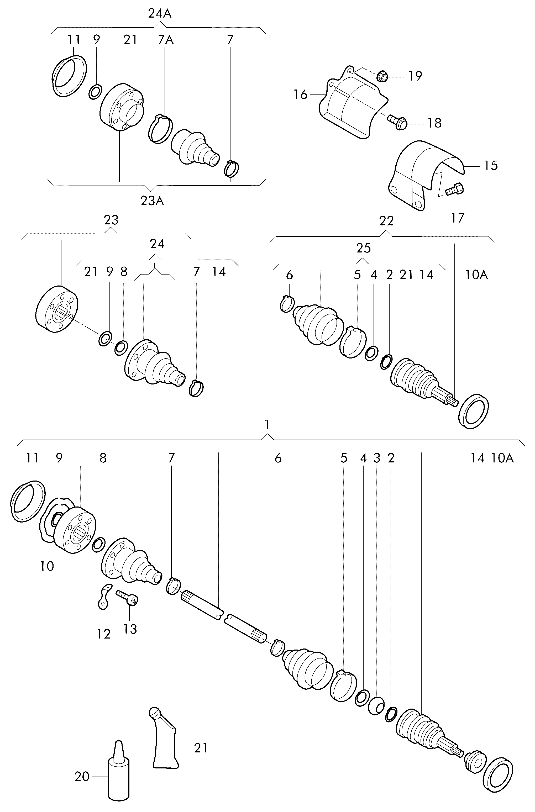 Seat 6Q0 498 103 A - Шарнирный комплект, ШРУС, приводной вал unicars.by