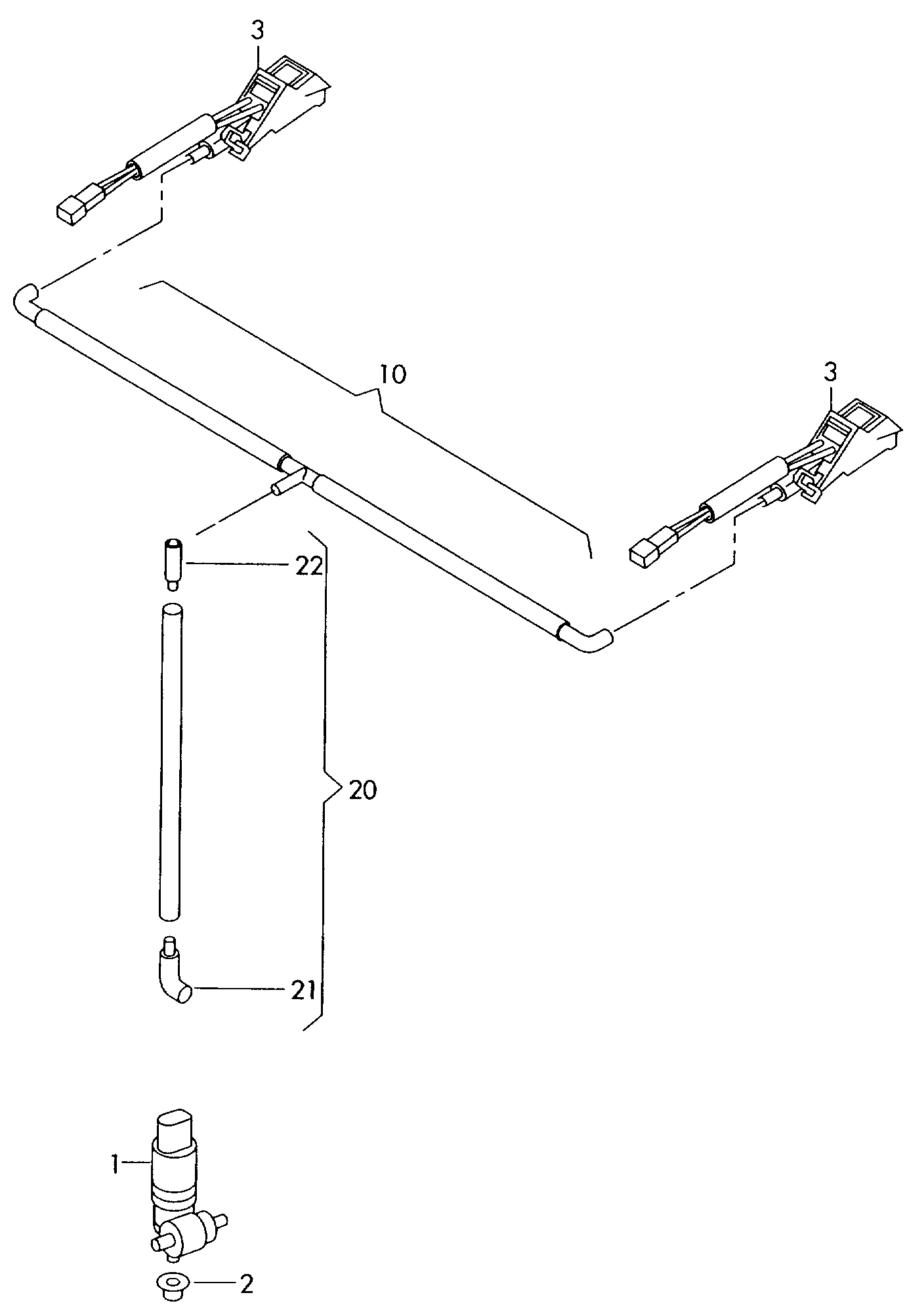 VW 1J6 955 651 - Водяной насос, система очистки окон unicars.by