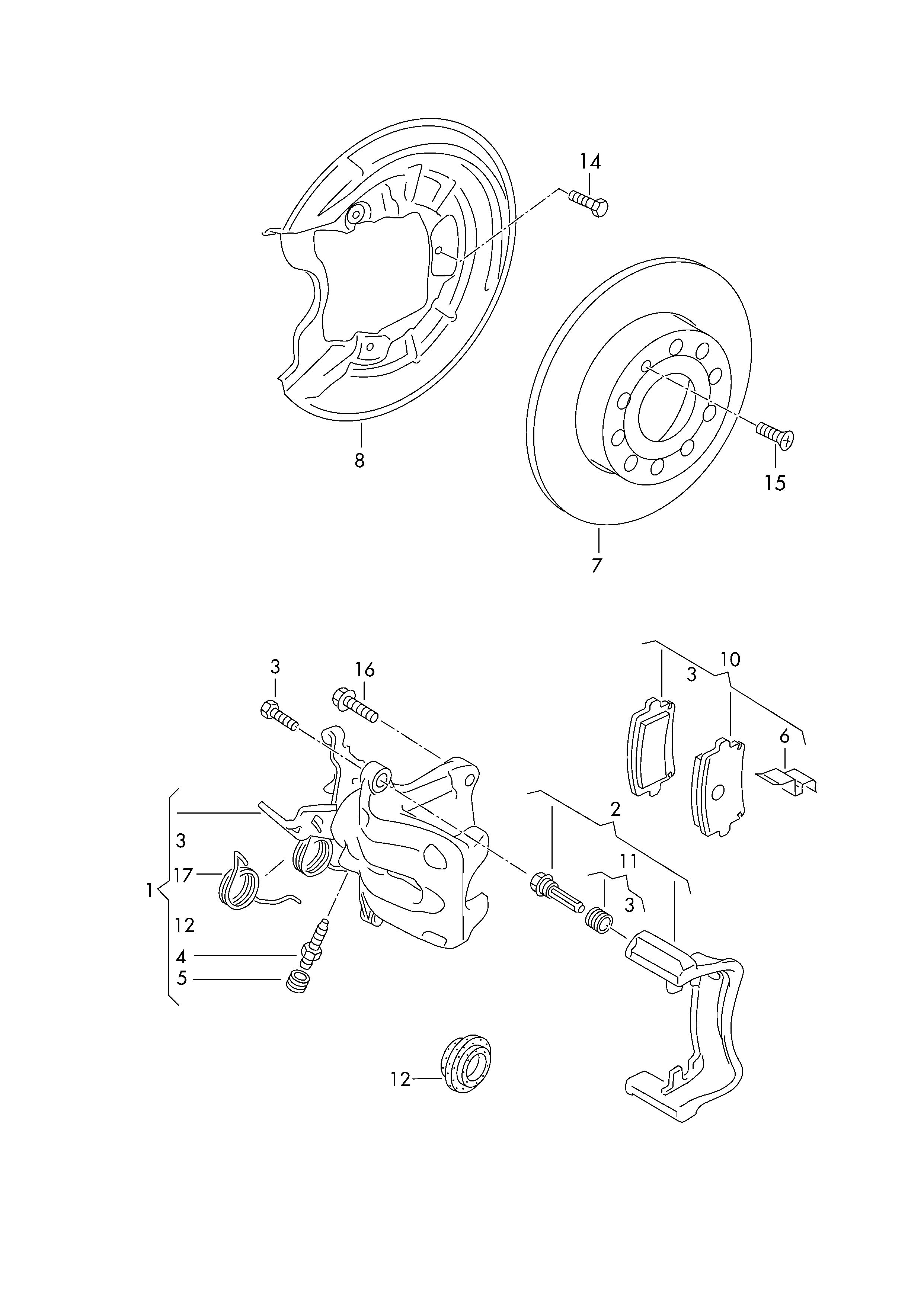 Skoda (SVW) 5K0 698 451 - Тормозные колодки, дисковые, комплект unicars.by