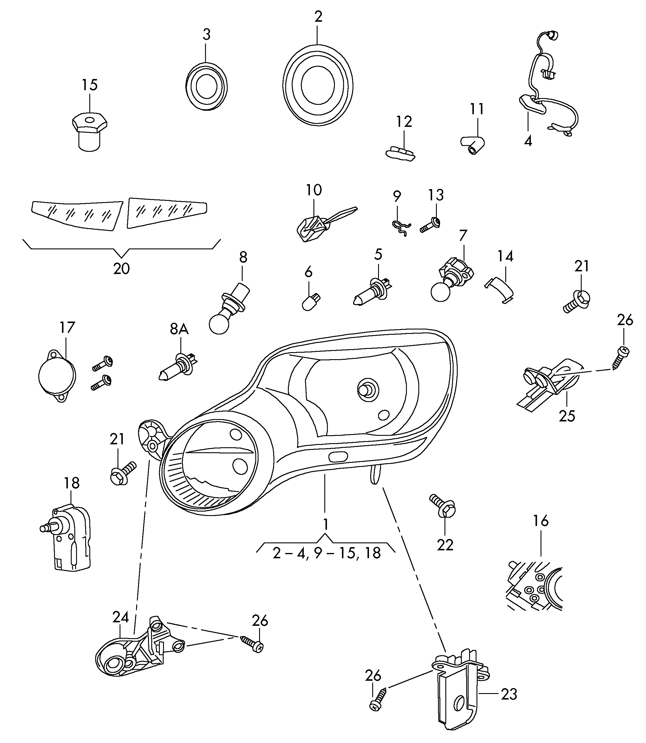 VAG N  10320101 - Лампа накаливания, фара дневного освещения unicars.by