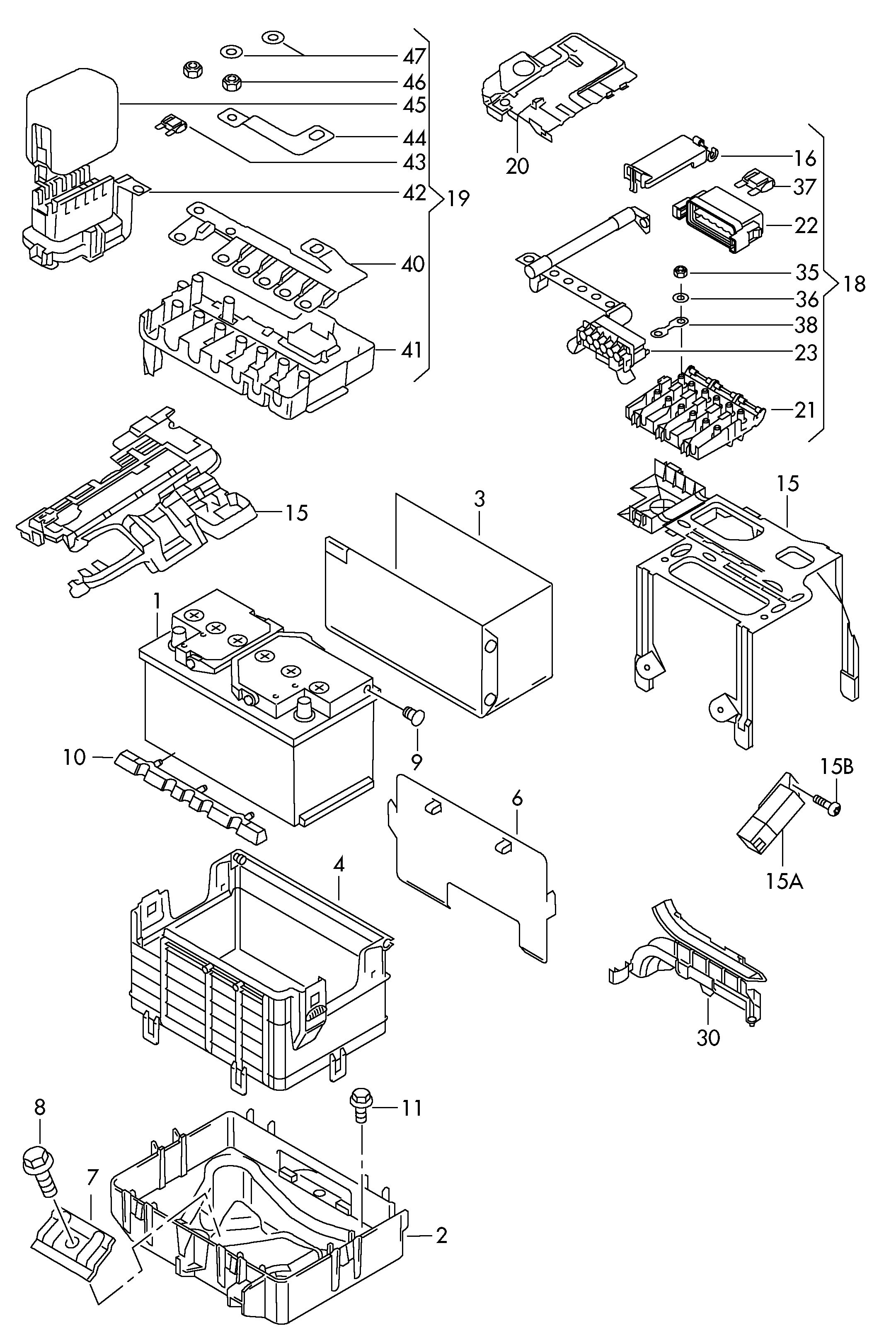 Seat 000 915 105 DC - Стартерная аккумуляторная батарея, АКБ unicars.by