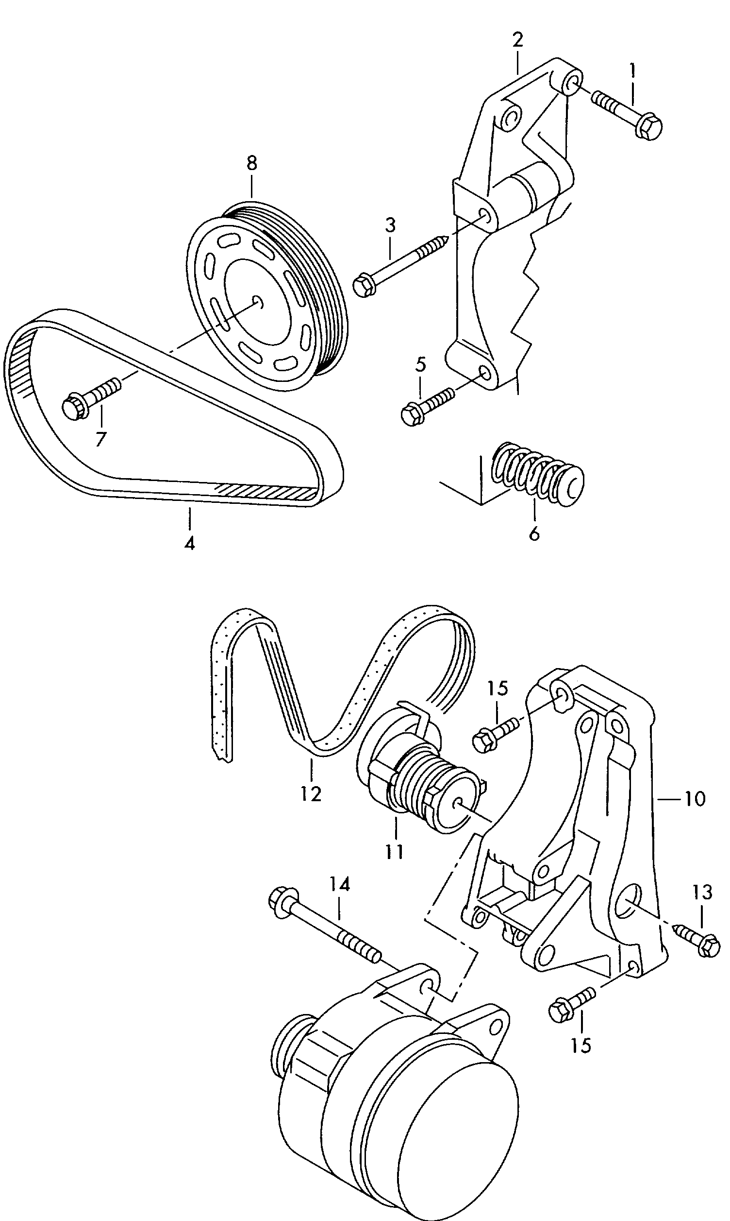 Seat 036 145 933 AG - Поликлиновой ремень unicars.by