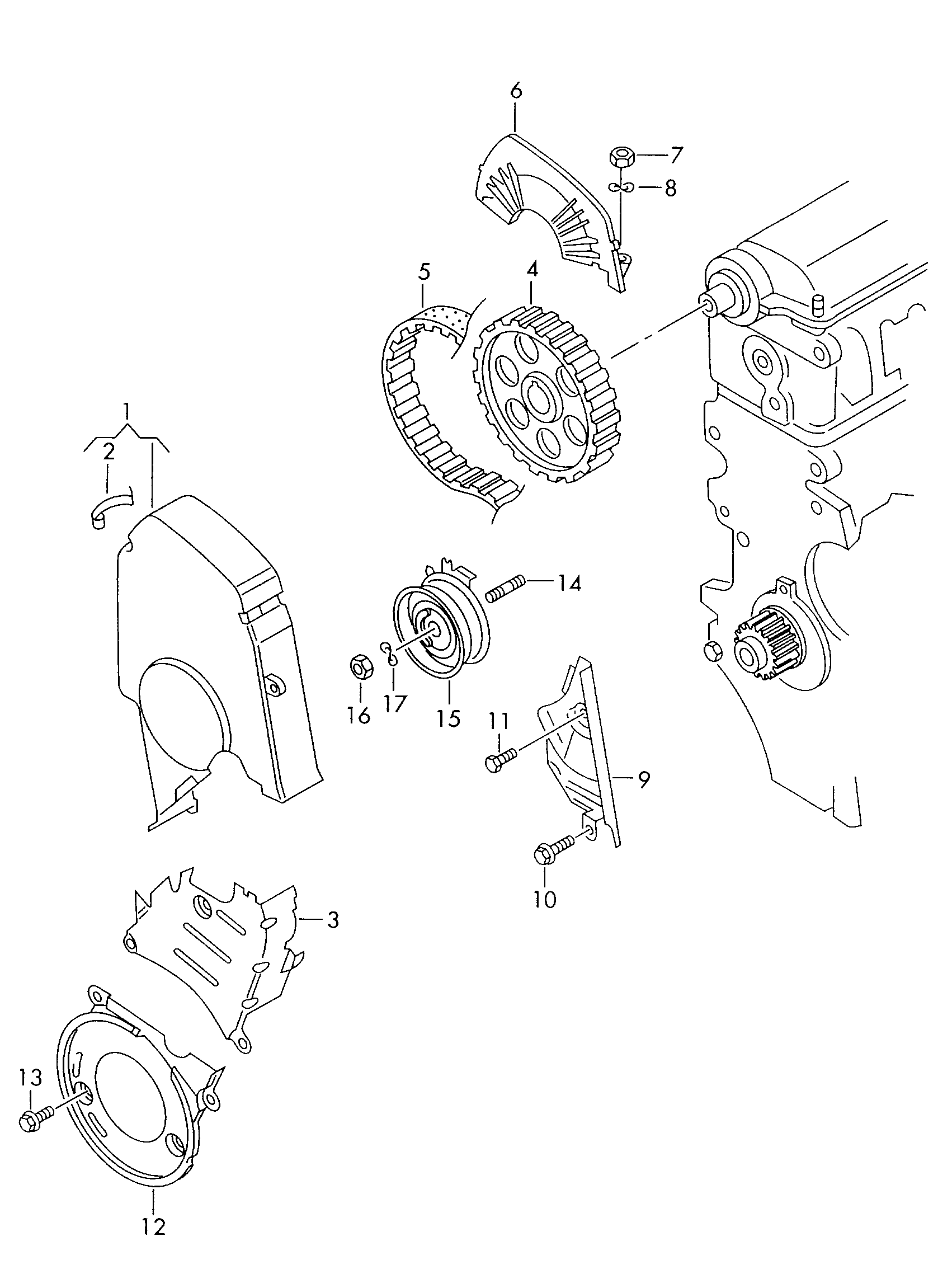 AUDI 06A 198 119 - Комплект зубчатого ремня ГРМ unicars.by