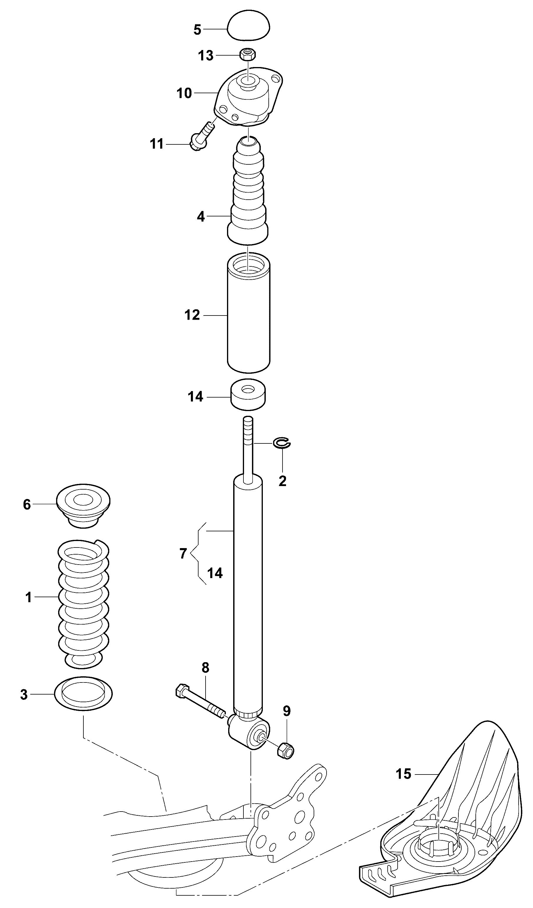 Skoda 1J0 513 353 G - Опора стойки амортизатора, подушка unicars.by