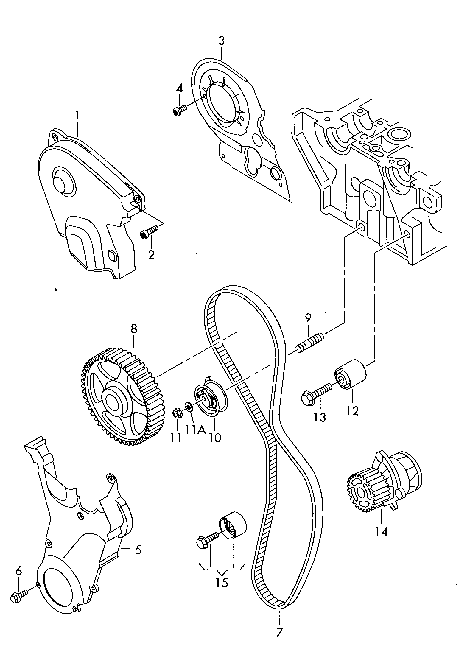 AUDI 06F 198 119 A - Комплект зубчатого ремня ГРМ unicars.by