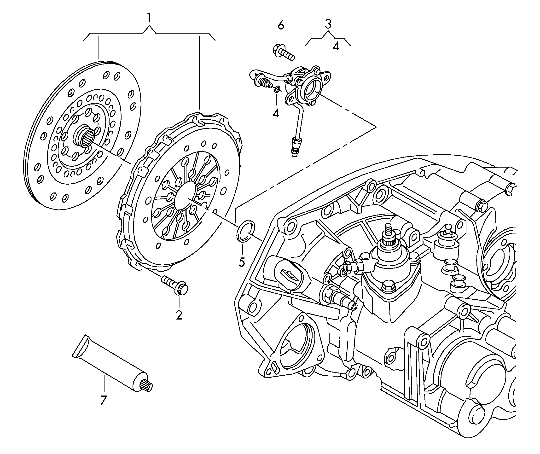 Seat 0A5 141 671 - Центральный выключатель, система сцепления unicars.by