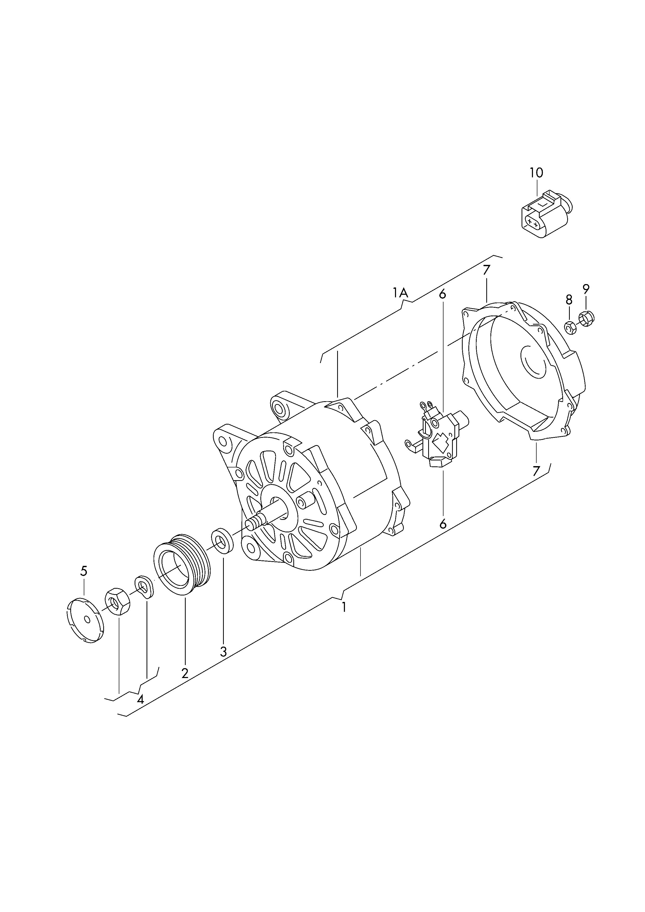 Seat 06F 903 023 E - Генератор unicars.by