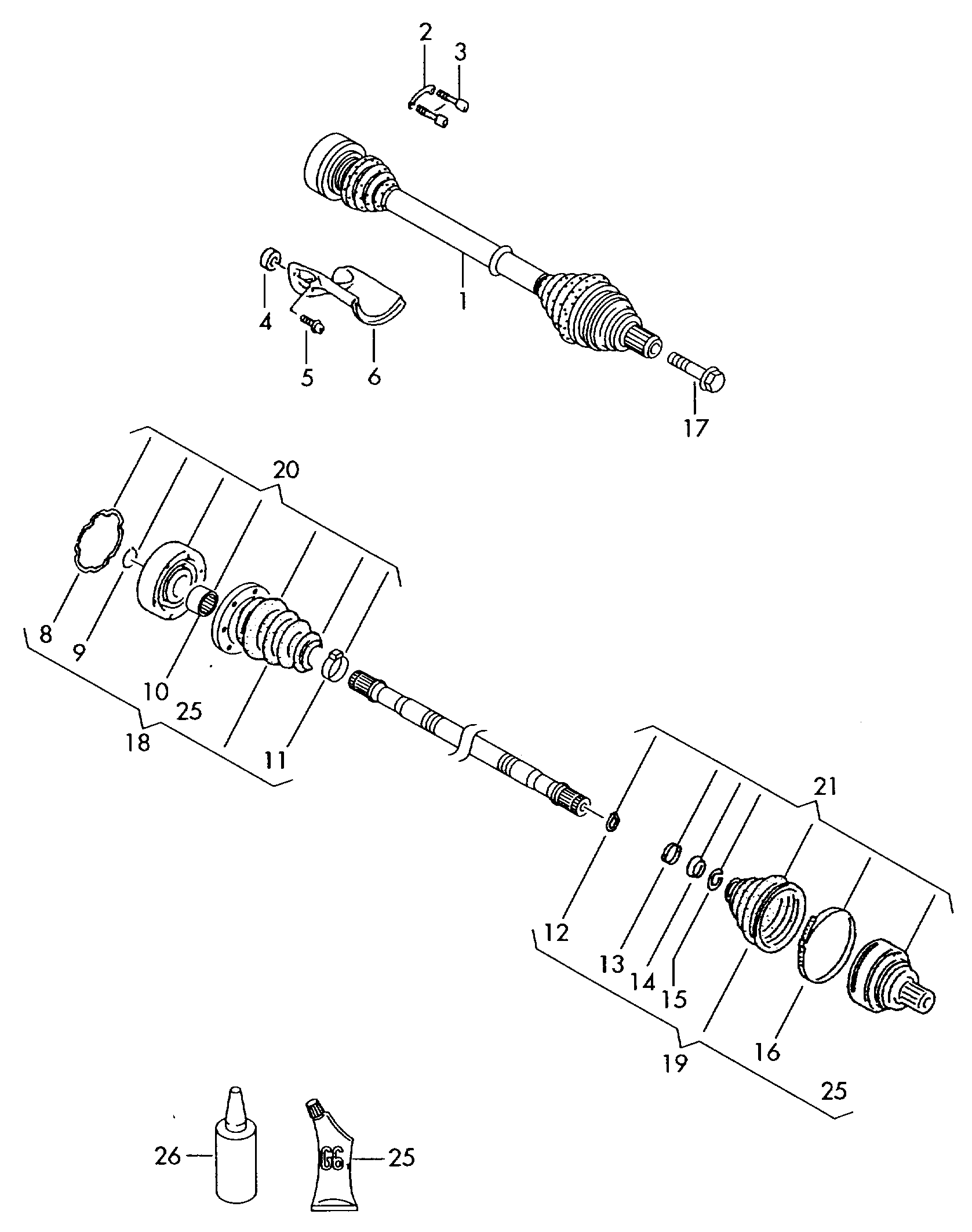 AUDI 1K0 498 203 B - Пыльник, приводной вал unicars.by