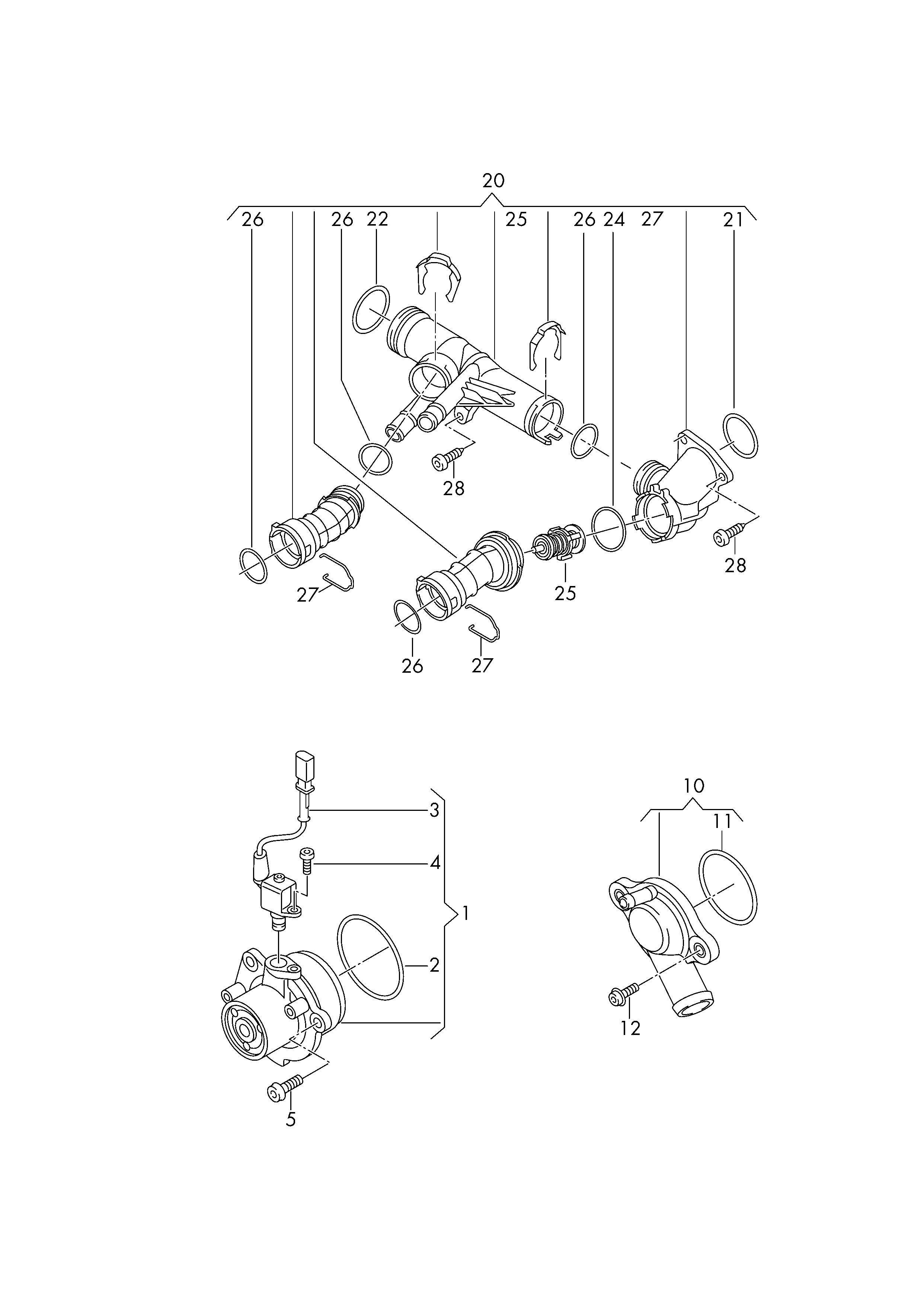 AUDI 04L 121 011 E - Водяной насос unicars.by