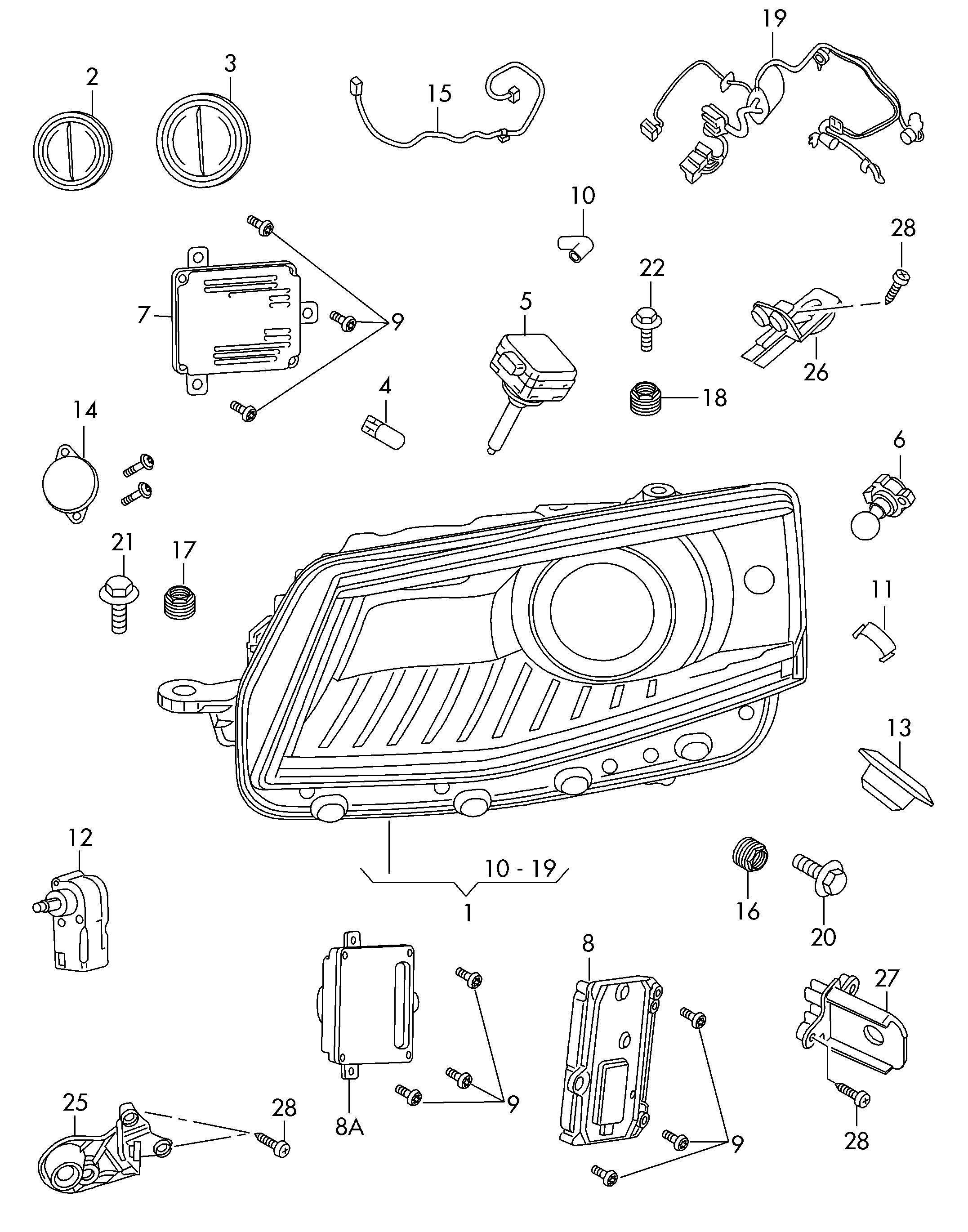 VAG N 107 218 01 - Лампа накаливания, фара дальнего света unicars.by