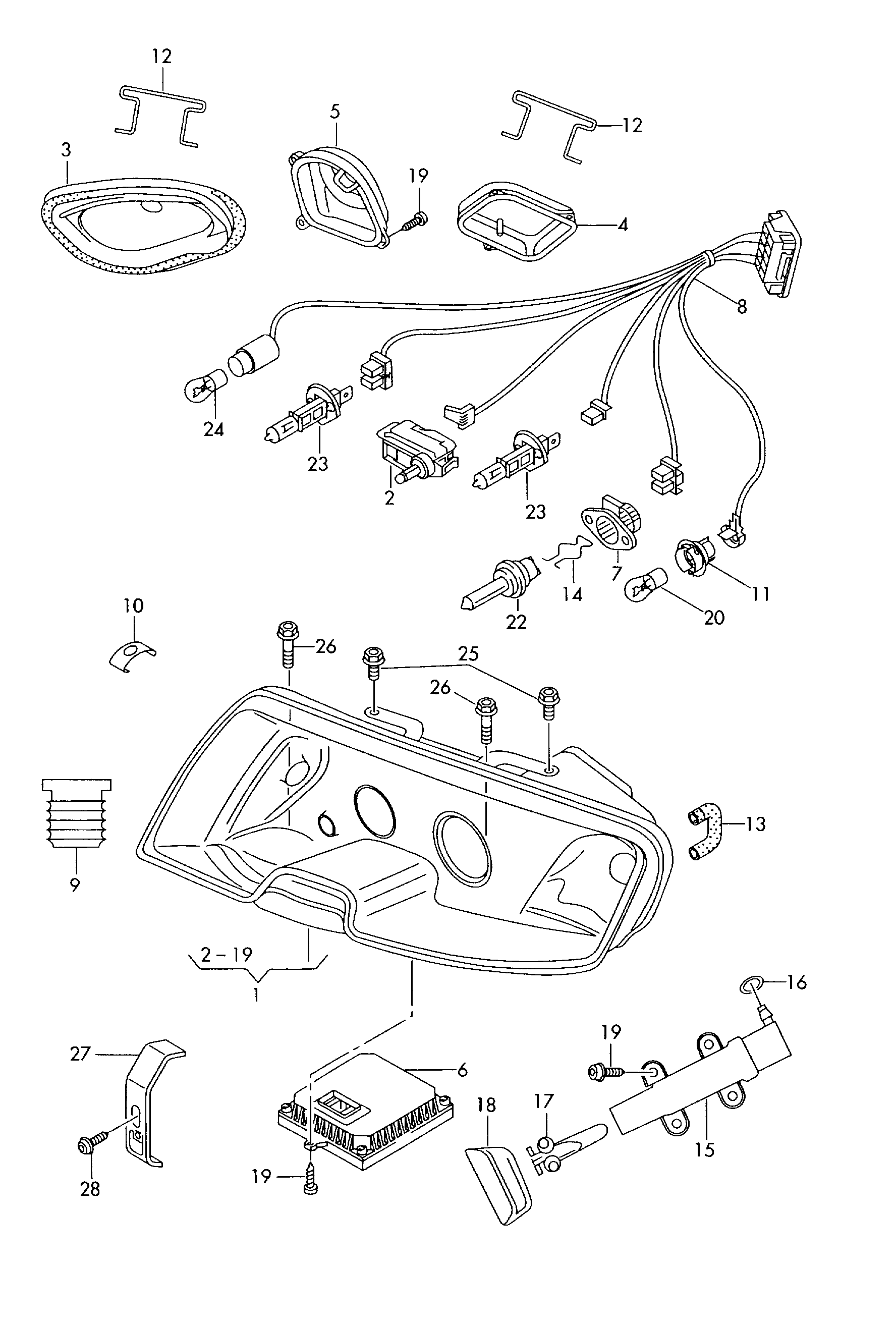 VAG N 906 538 01 - Лампа накаливания, освещение щитка приборов unicars.by