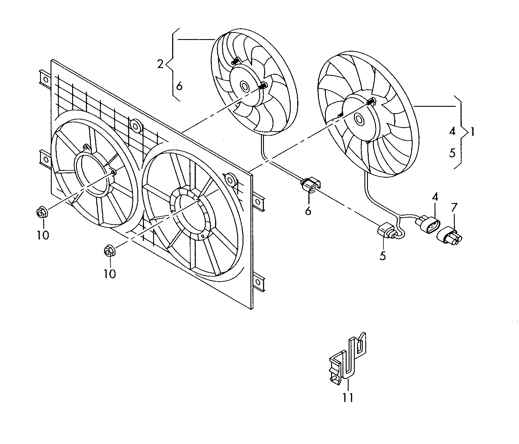 Porsche 1K0959455P - Вентилятор, охлаждение двигателя unicars.by