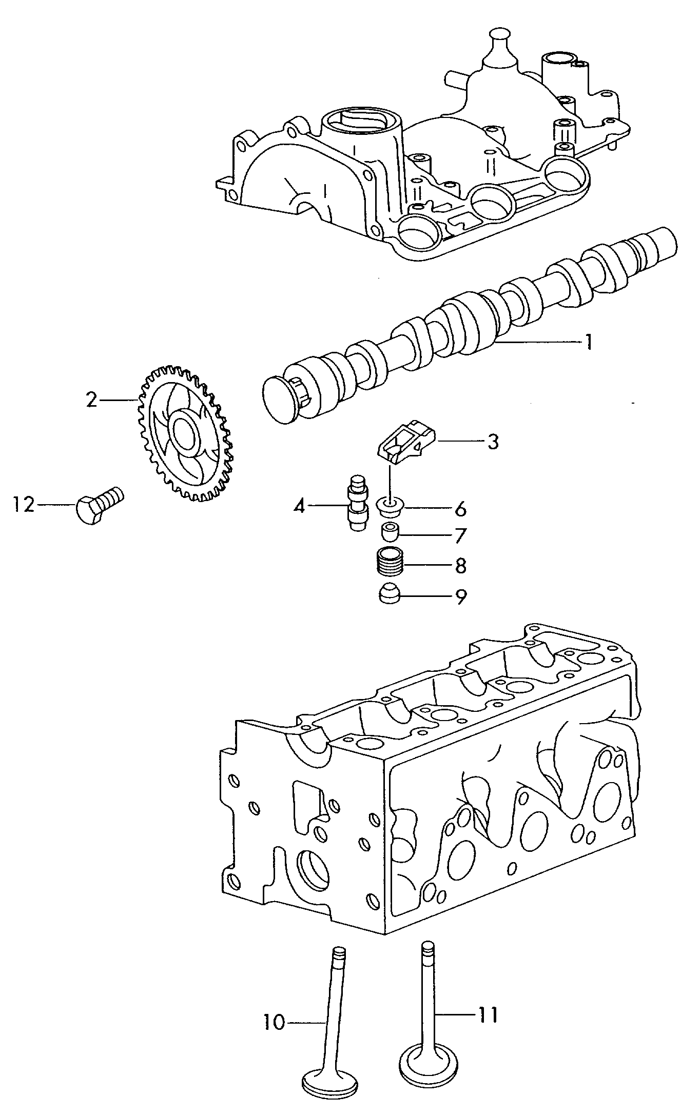 VW N 902 562 02 - Болт, шестерня - распределительный вал unicars.by