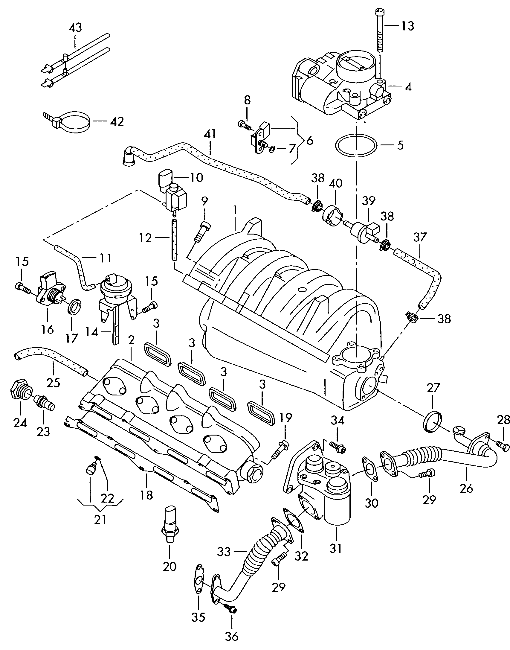 Skoda 03C 131 503 B - Клапан возврата ОГ unicars.by