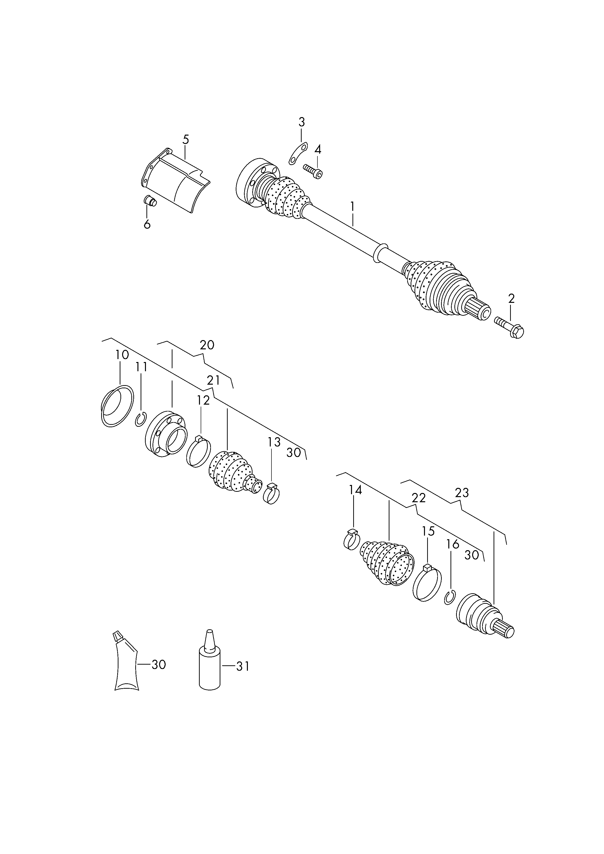 Seat 1K0 498 203 D - Пыльник, приводной вал unicars.by