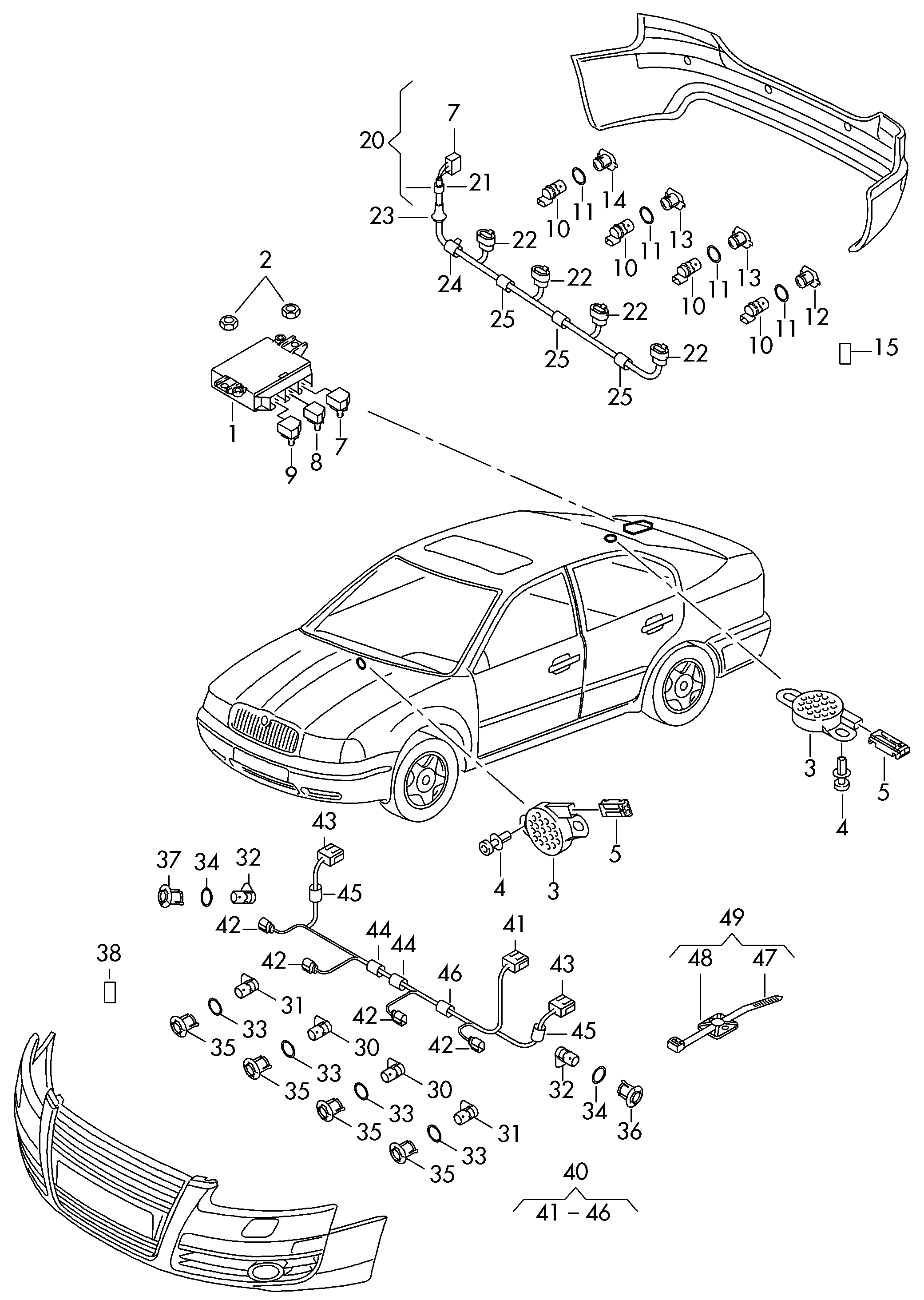 VW 4H0 919 275 A - Датчик, система помощи при парковке unicars.by