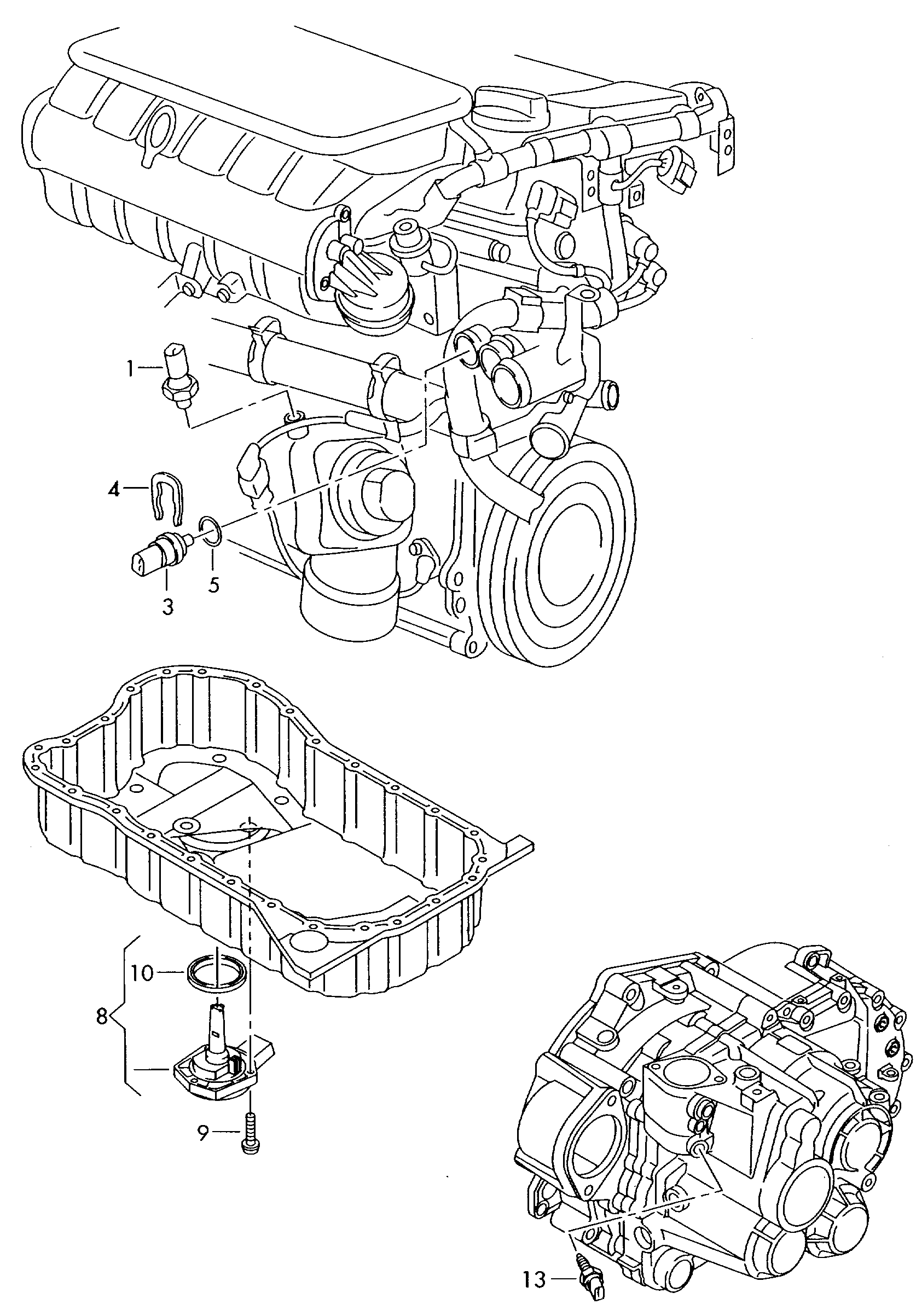 Skoda 038 919 081 P - Датчик, давление масла unicars.by