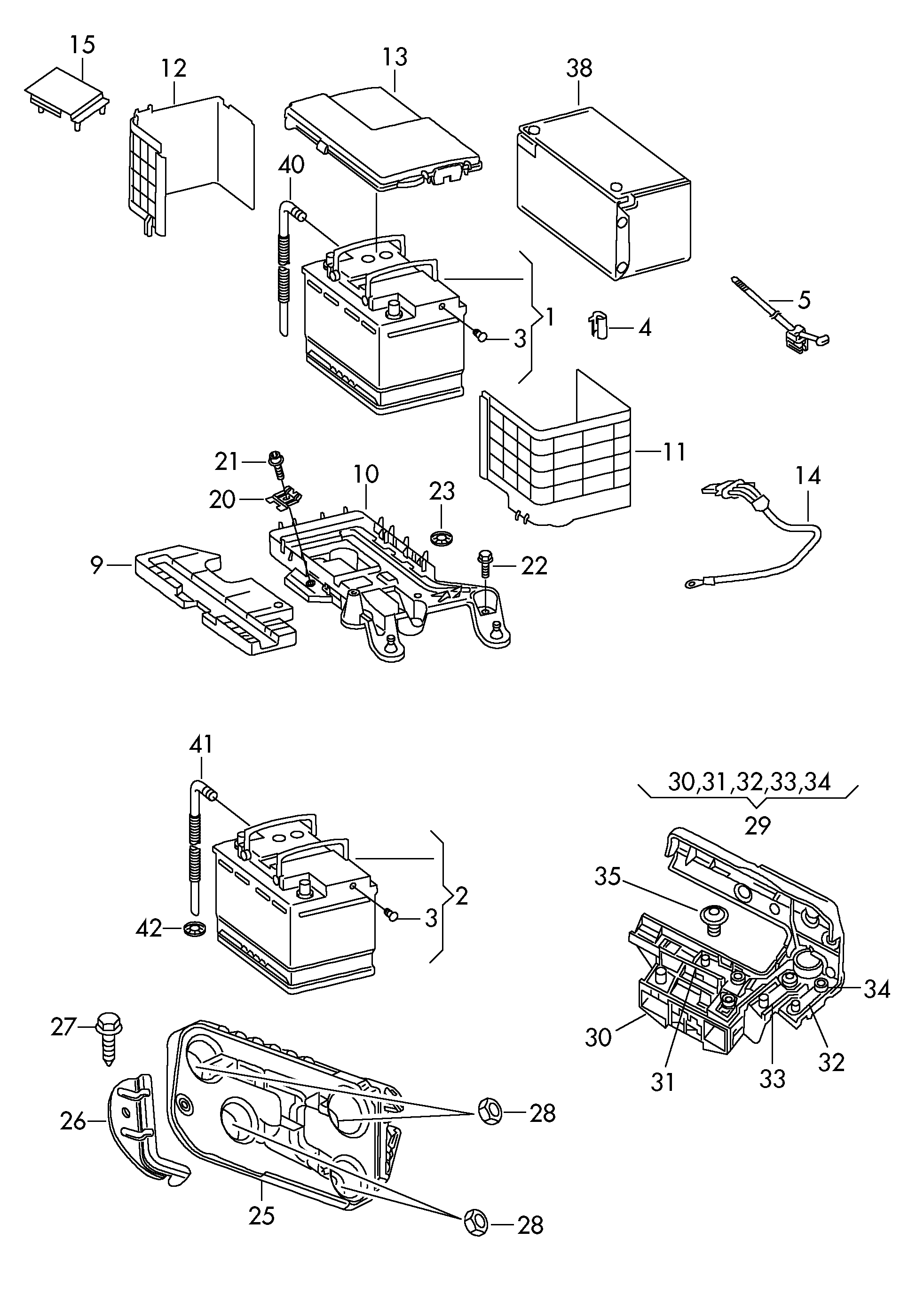 VAG 000915105CD - Стартерная аккумуляторная батарея, АКБ unicars.by