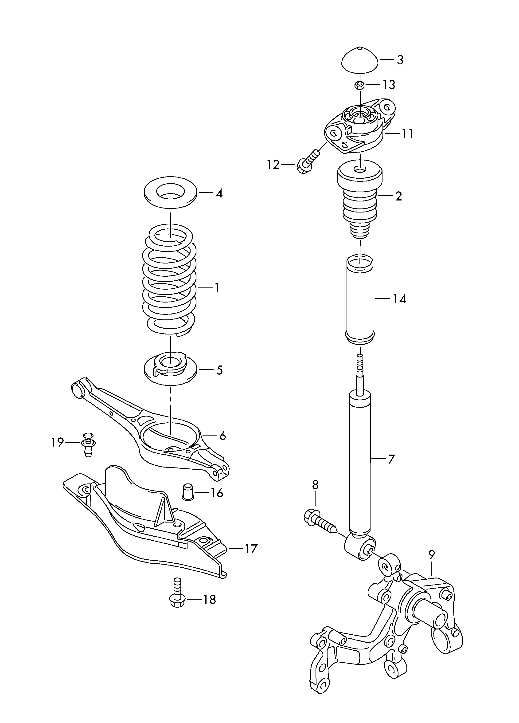 Seat 1K0 513 029 JE - Амортизатор unicars.by