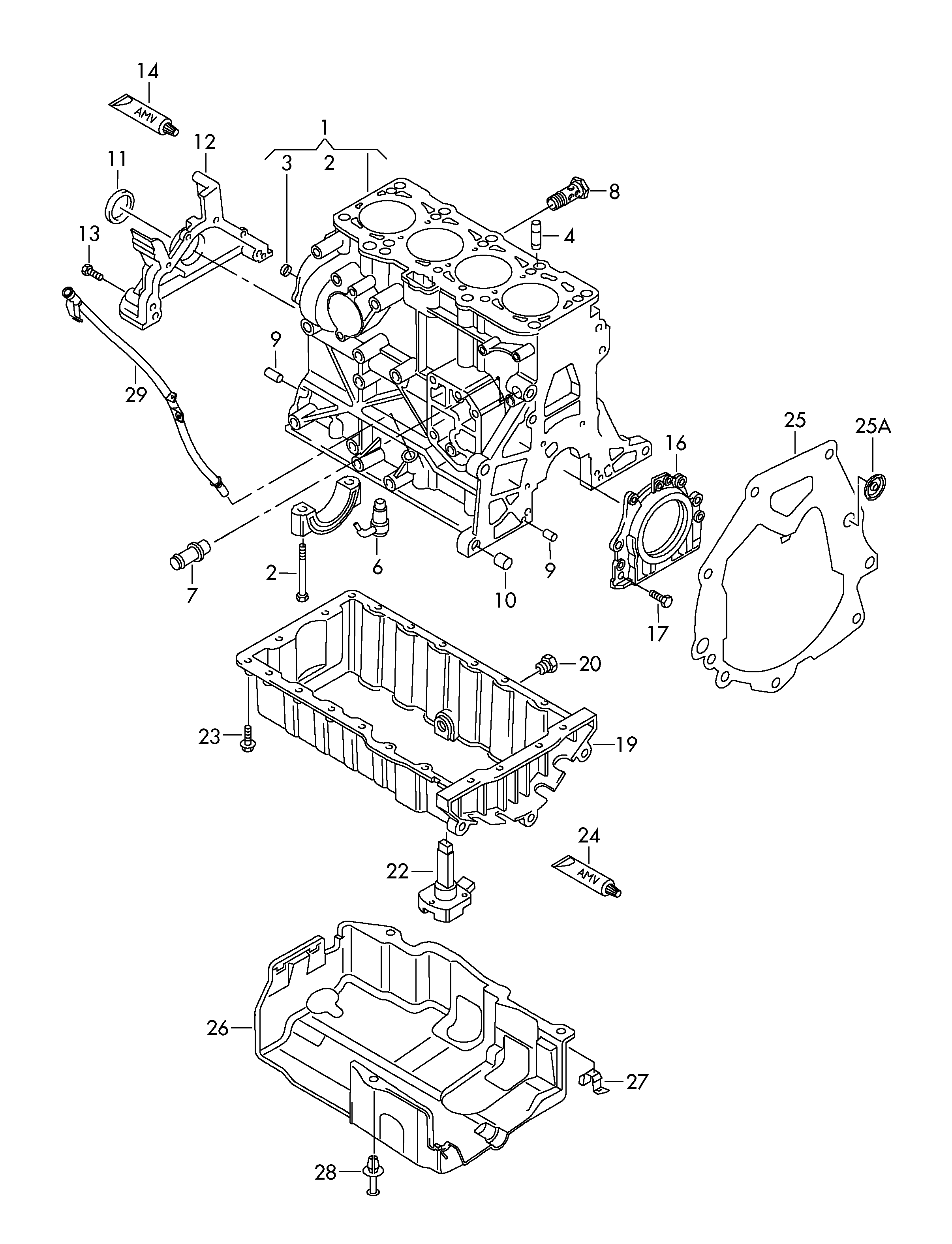 Skoda 03L 103 171 - Уплотняющее кольцо, коленчатый вал unicars.by