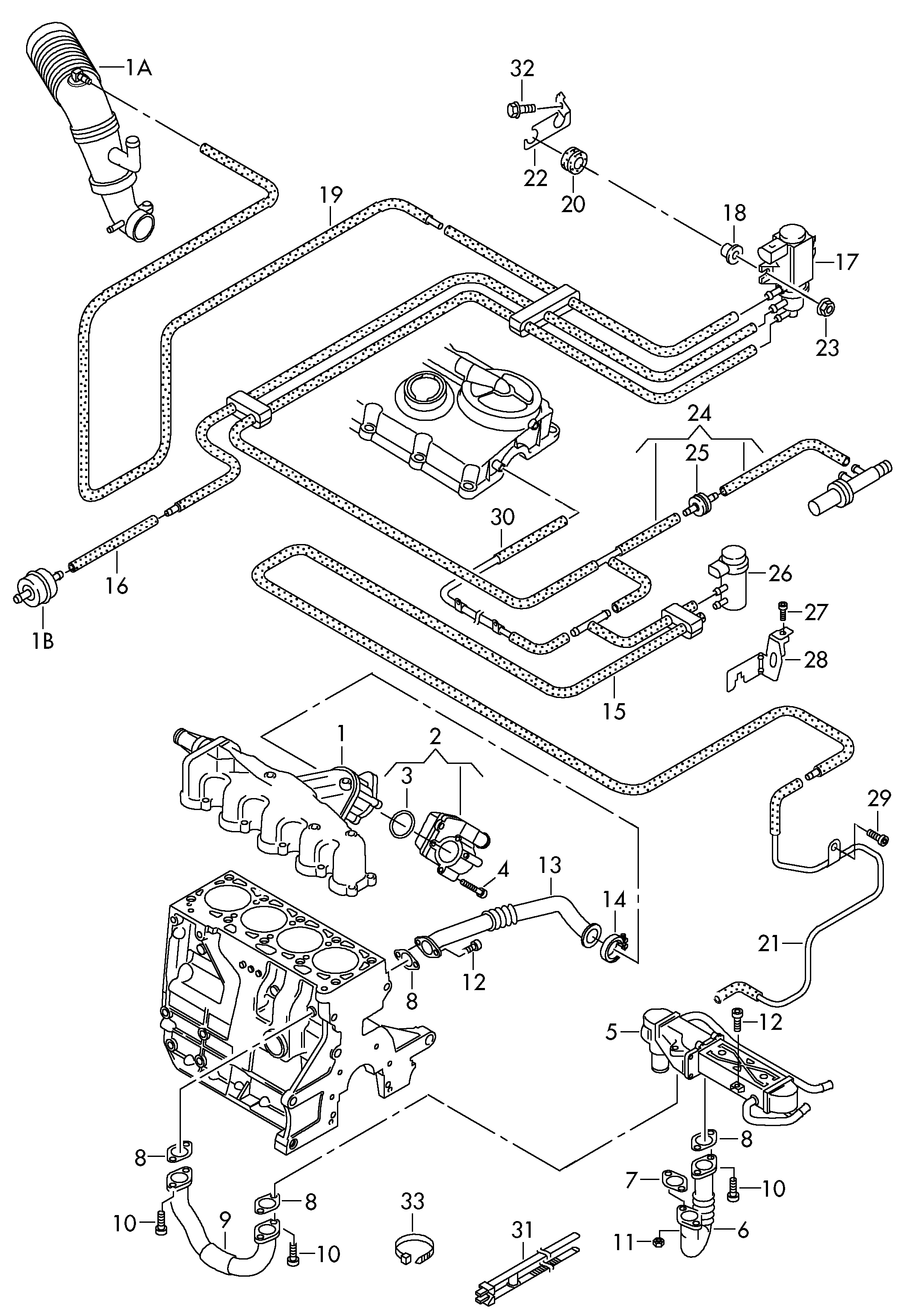 VAG 03L131512CE - Клапан возврата ОГ unicars.by