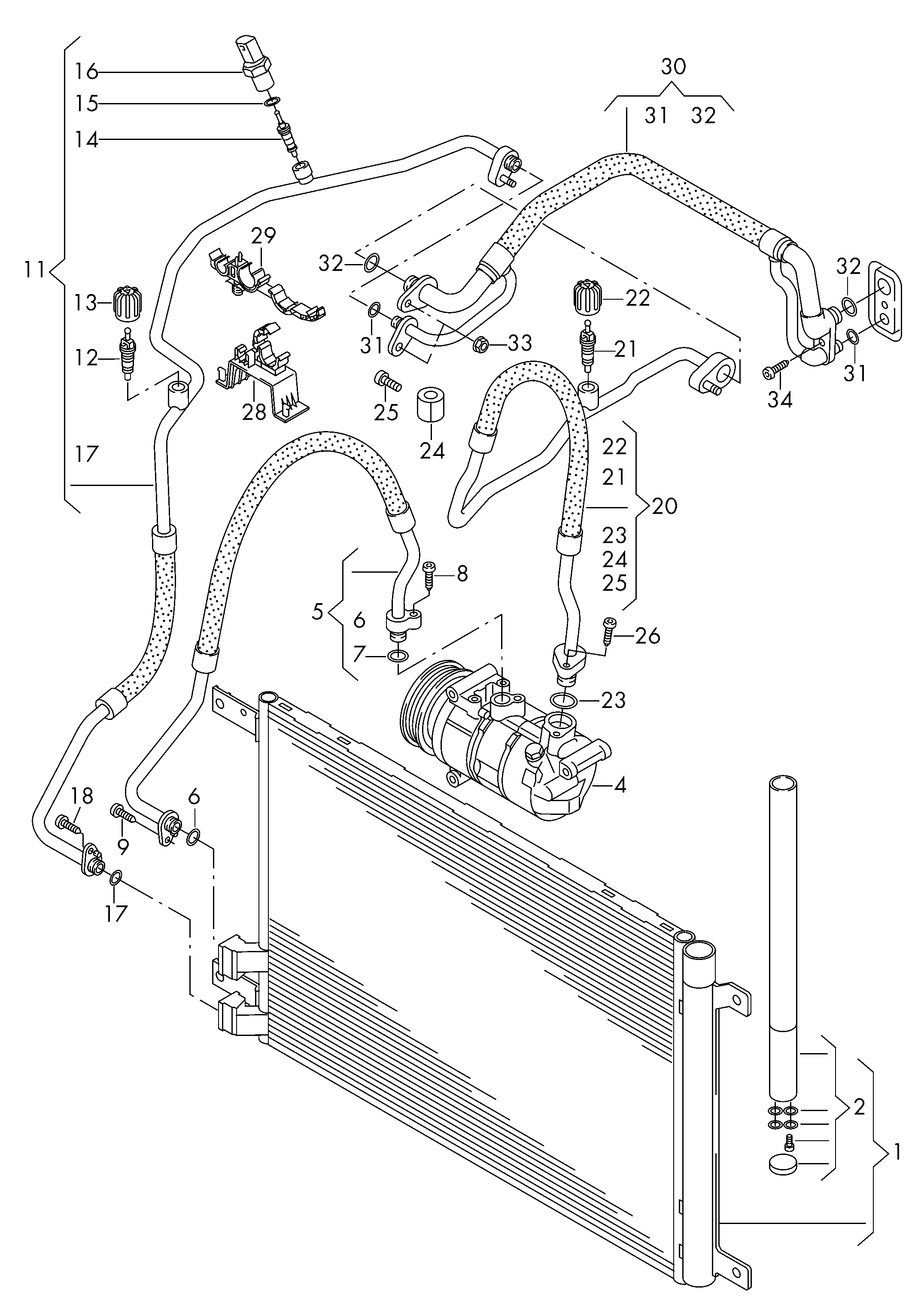 Porsche 4H0 959 126B - Пневматический выключатель, кондиционер unicars.by