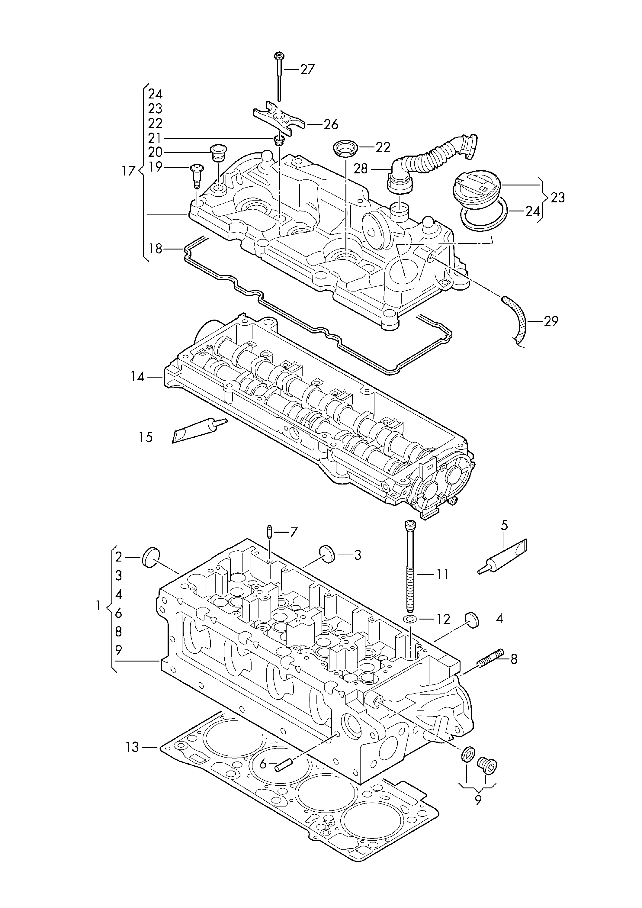 VW 04L103064 - Головка цилиндра unicars.by