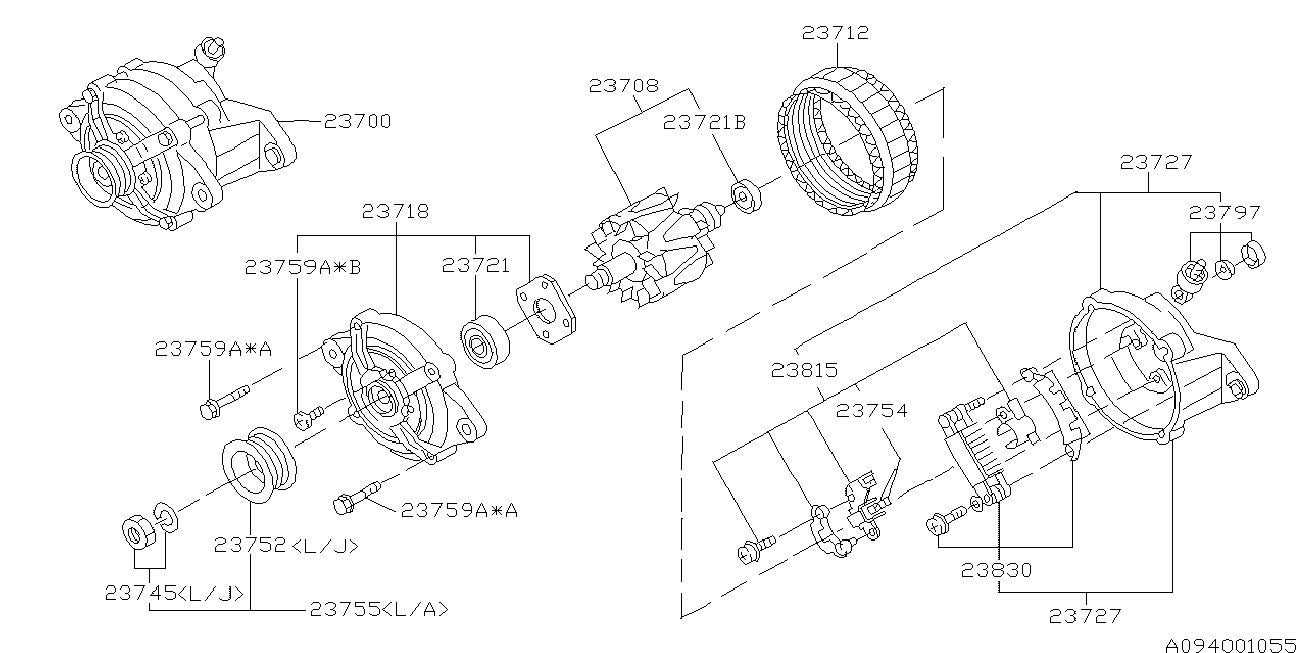 NISSAN 23700-AA350 - Генератор unicars.by