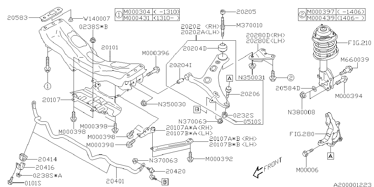 Subaru 20202 SG000 - Рычаг подвески колеса unicars.by