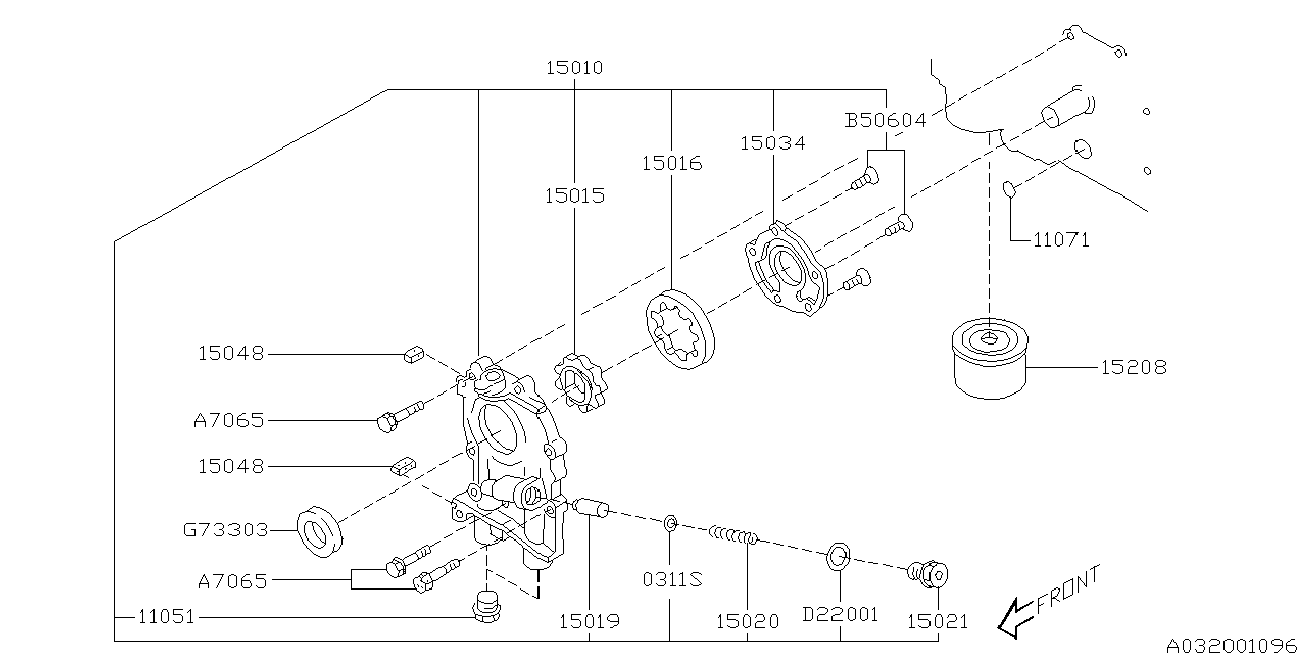 Subaru 15208-AA080 - Масляный фильтр unicars.by