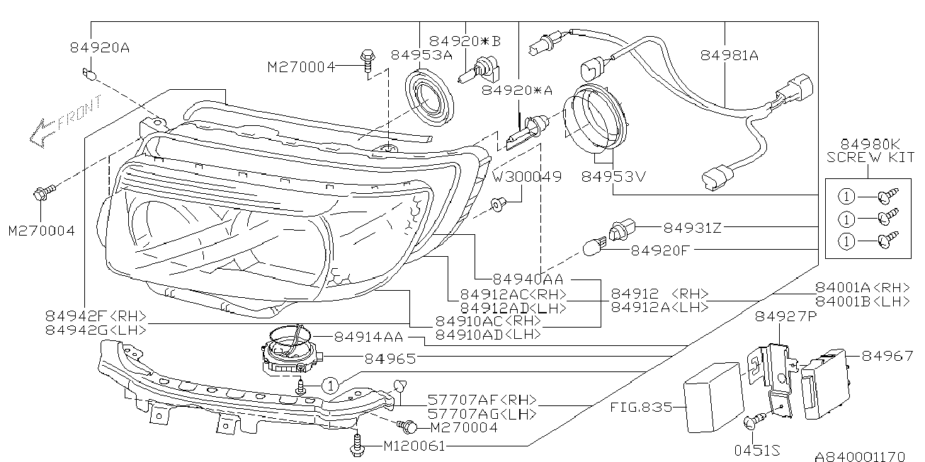 Subaru 784920080 - Лампа накаливания unicars.by