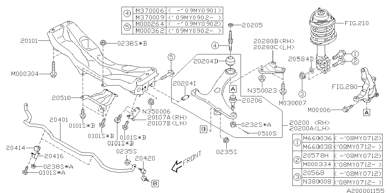 Subaru 20202 AG190 - Рычаг подвески колеса unicars.by