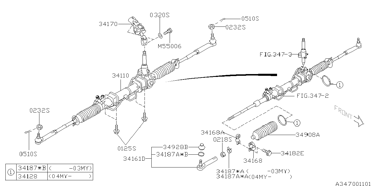 Subaru 34141-AA-041 - Наконечник рулевой тяги, шарнир unicars.by