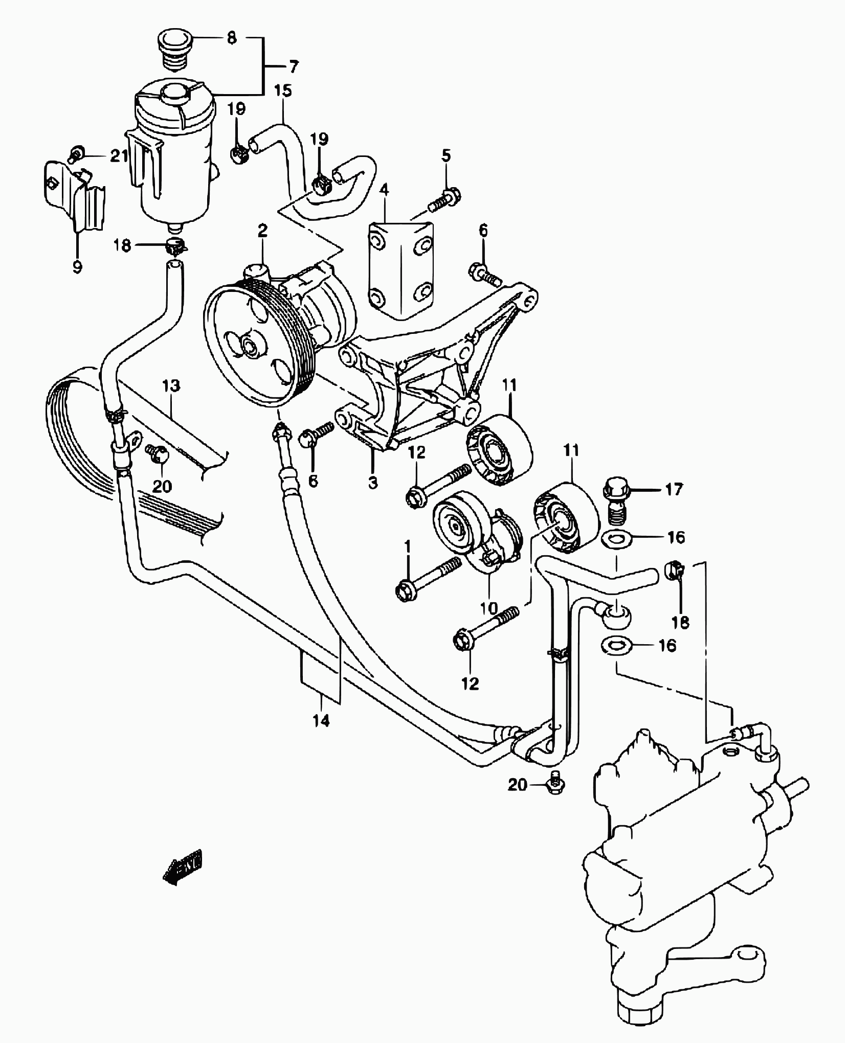 Suzuki 49180-84A80 - Поликлиновой ремень unicars.by