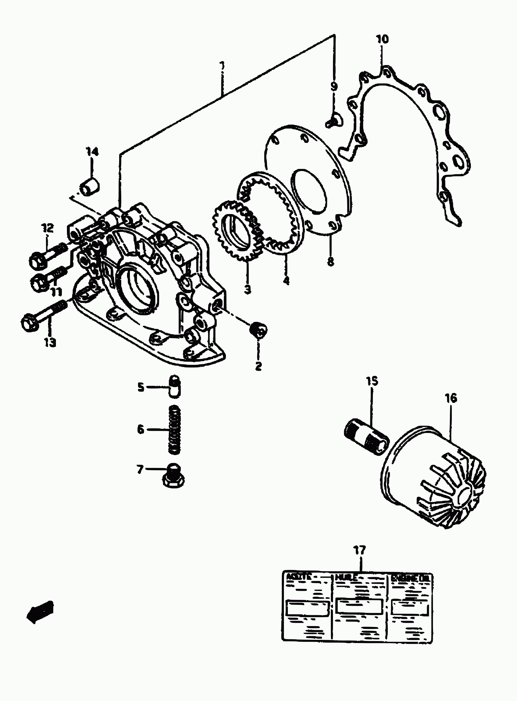 DAEWOO 16510-73001 - Масляный фильтр unicars.by