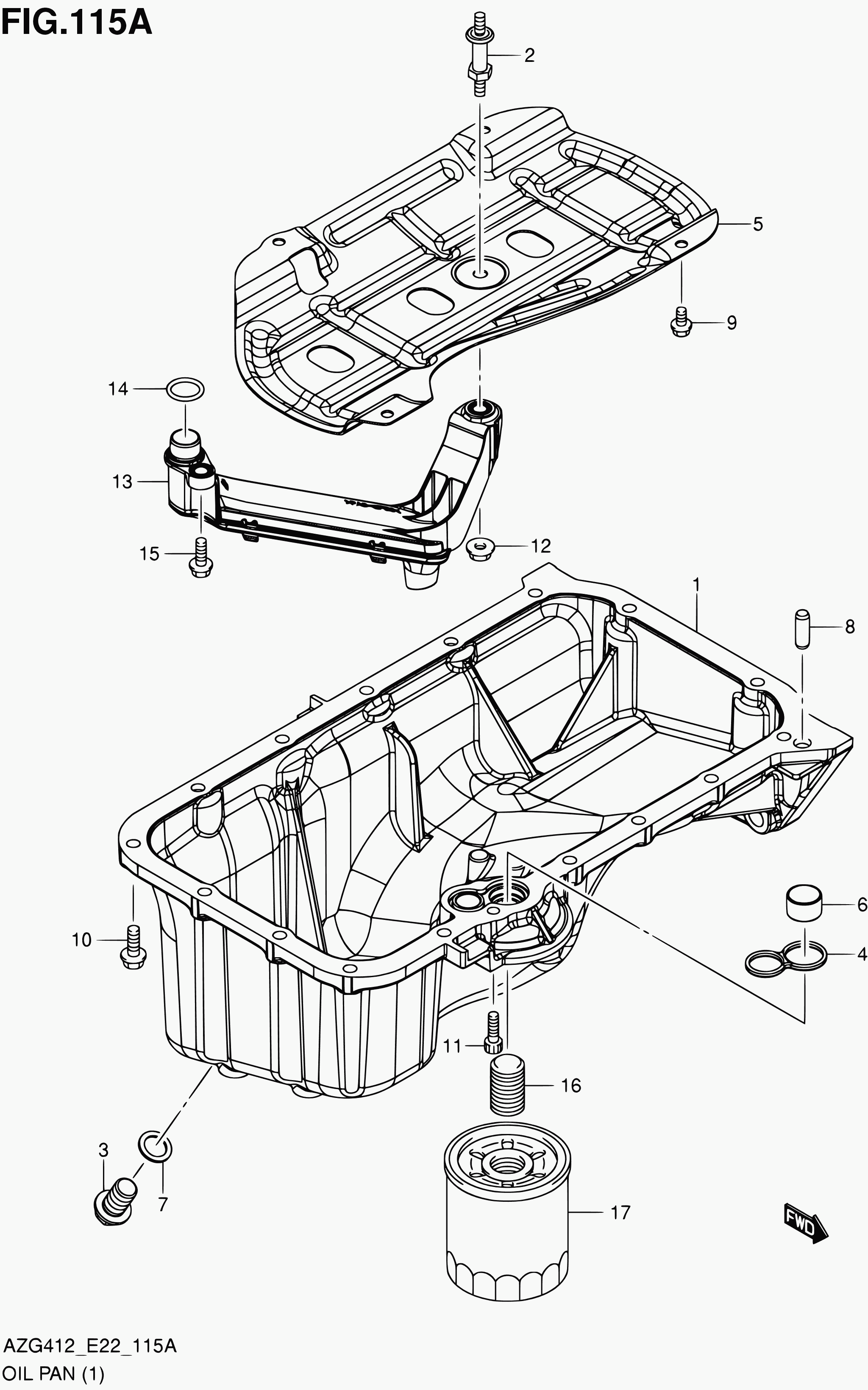 Subaru 16510-82703 - Масляный фильтр unicars.by