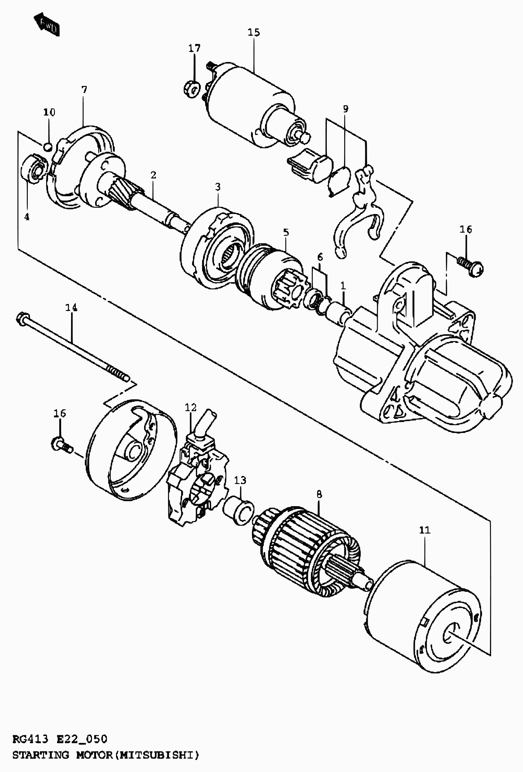 Suzuki (Changan) 31100-80g10 - MOTOR ASSY, STARTING unicars.by