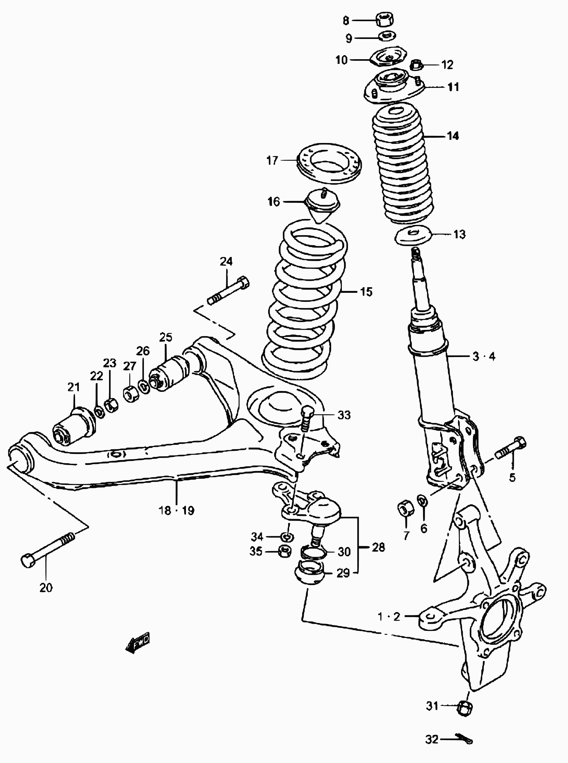 Suzuki 41601-85CA0 - Амортизатор unicars.by