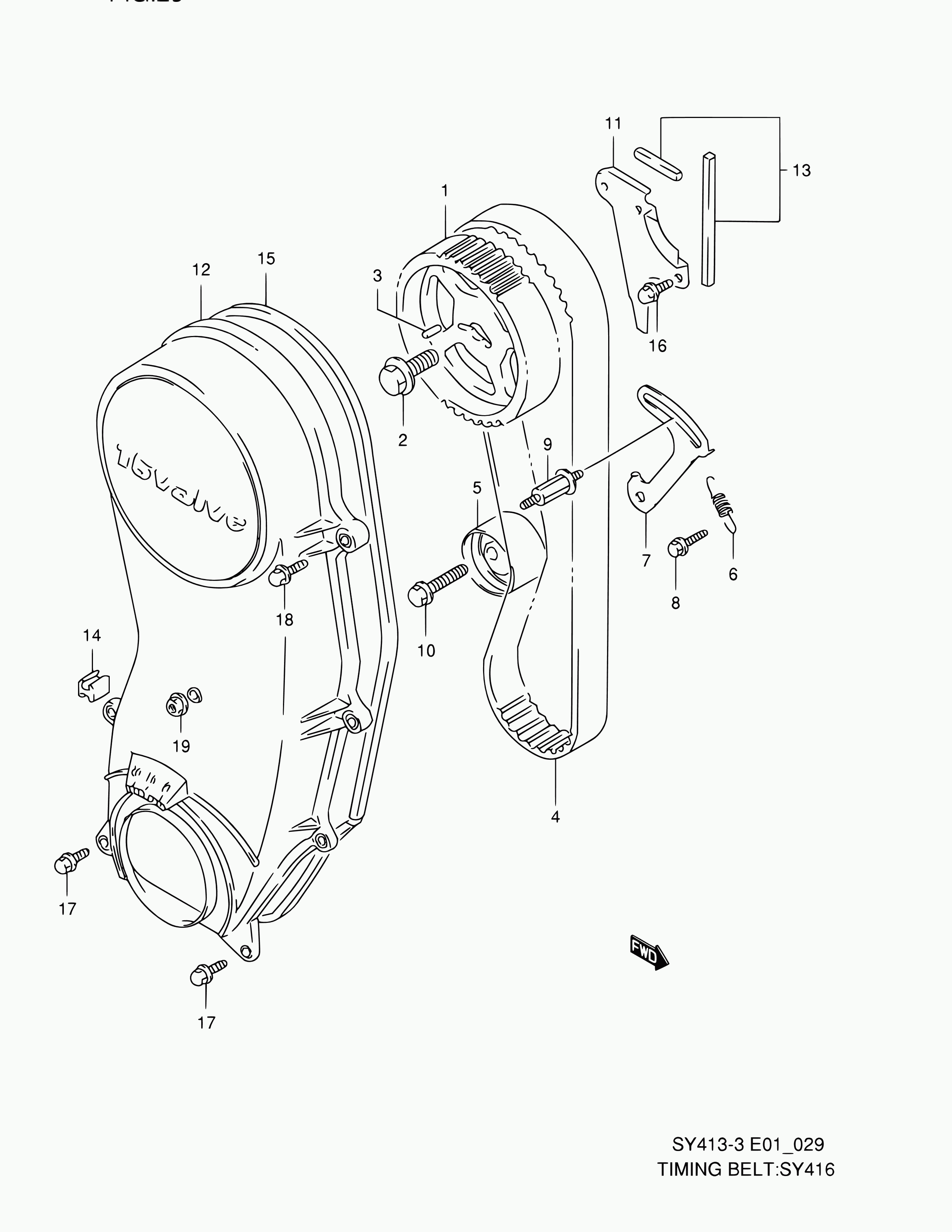 TOYOTA 12761-71C00 - Зубчатый ремень ГРМ unicars.by