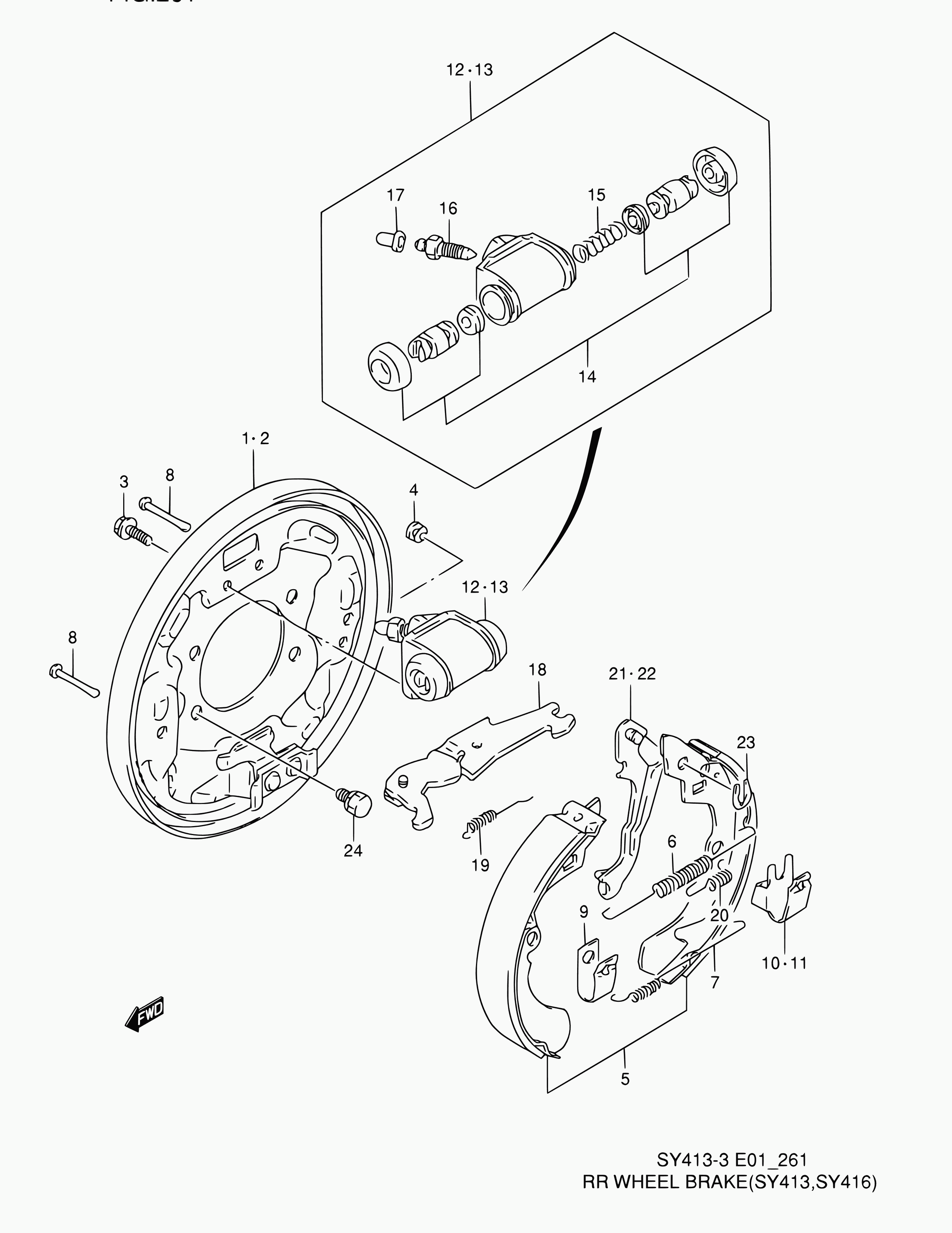 Daihatsu 53200-69G00 - Комплект тормозных колодок, барабанные unicars.by