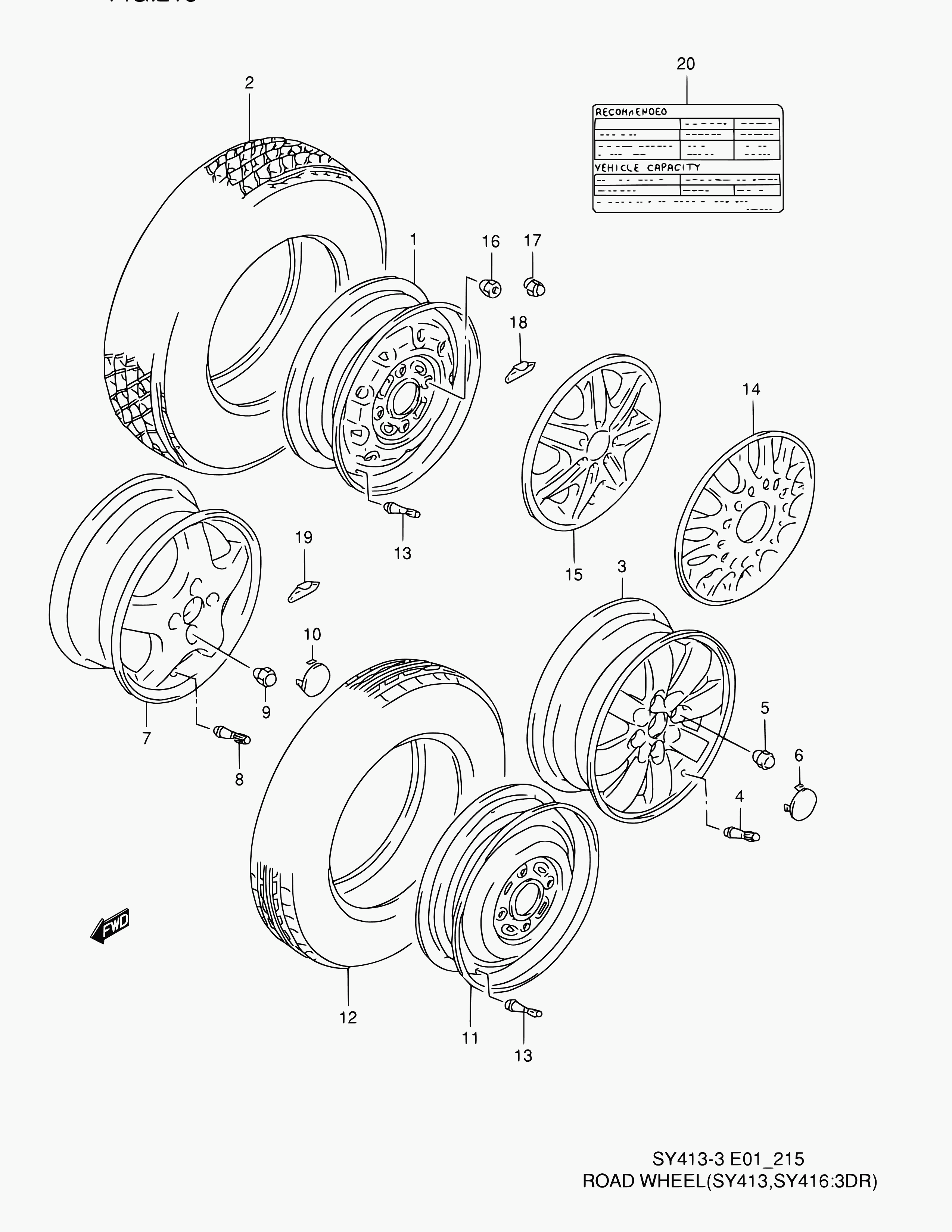 Suzuki 09159-12051 - Гайка крепления колеса unicars.by