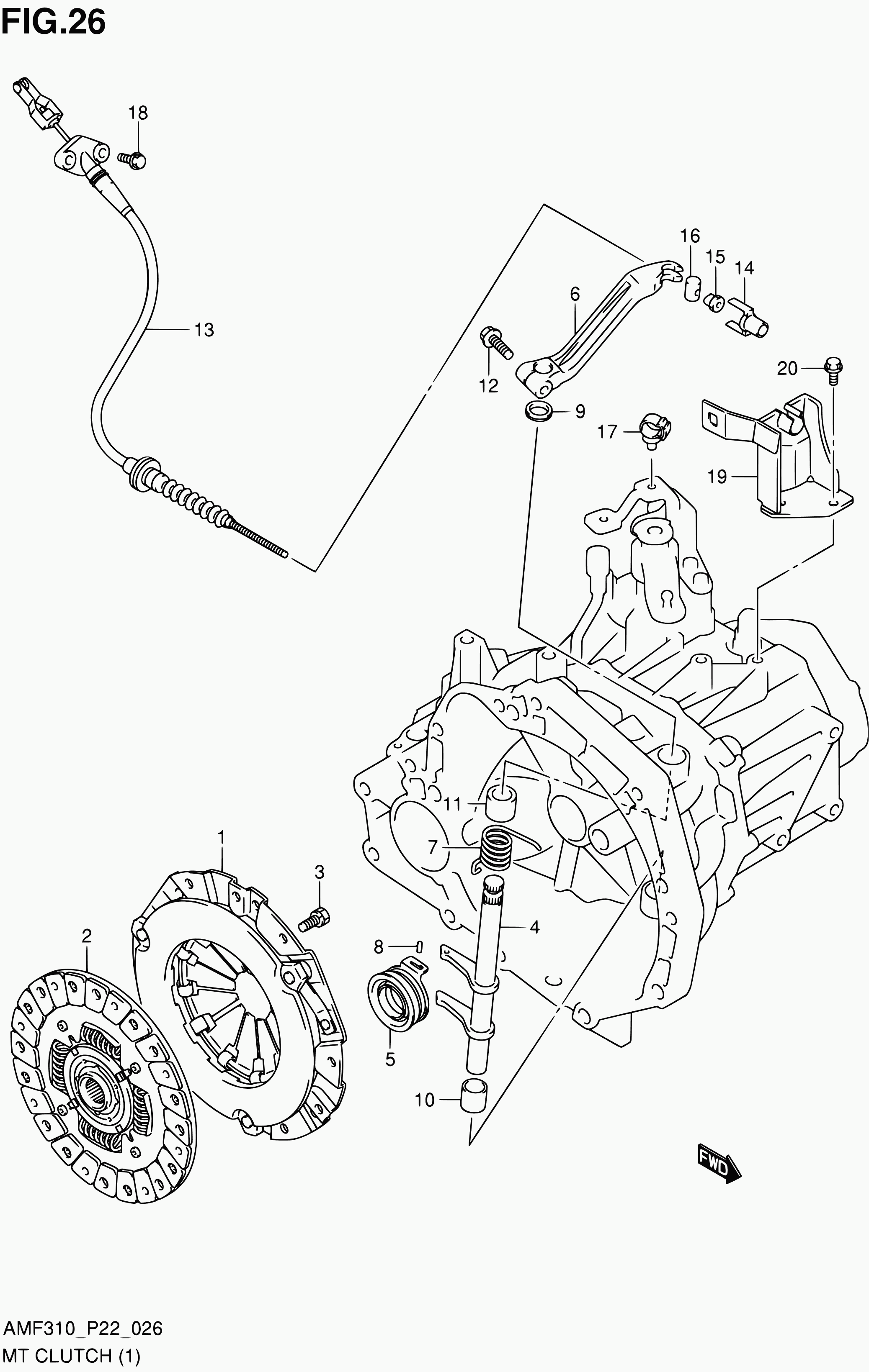 Suzuki 23265M79F00 - Выжимной подшипник сцепления unicars.by