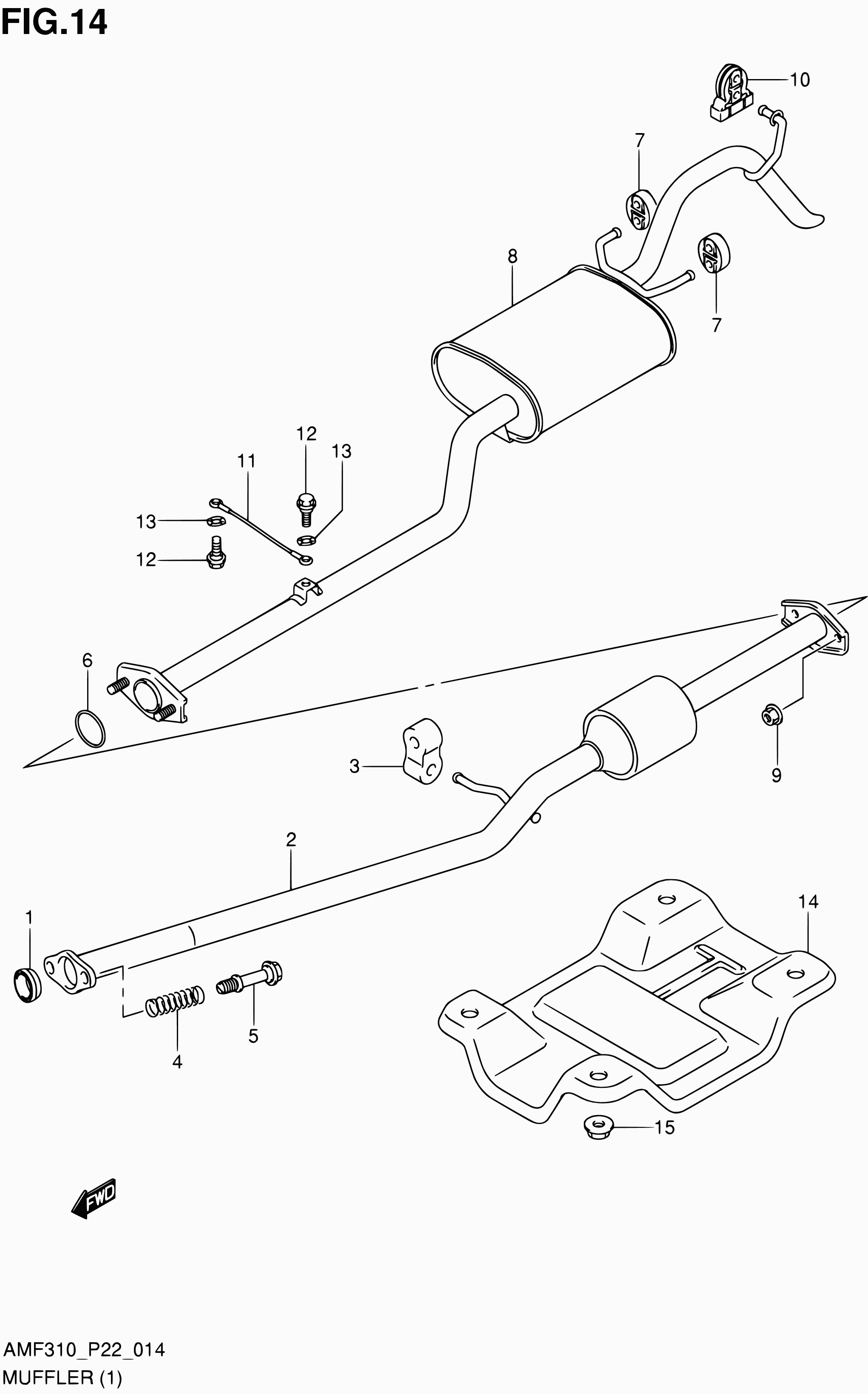 Suzuki 14281-80JA0 - Втулка стабилизатора unicars.by