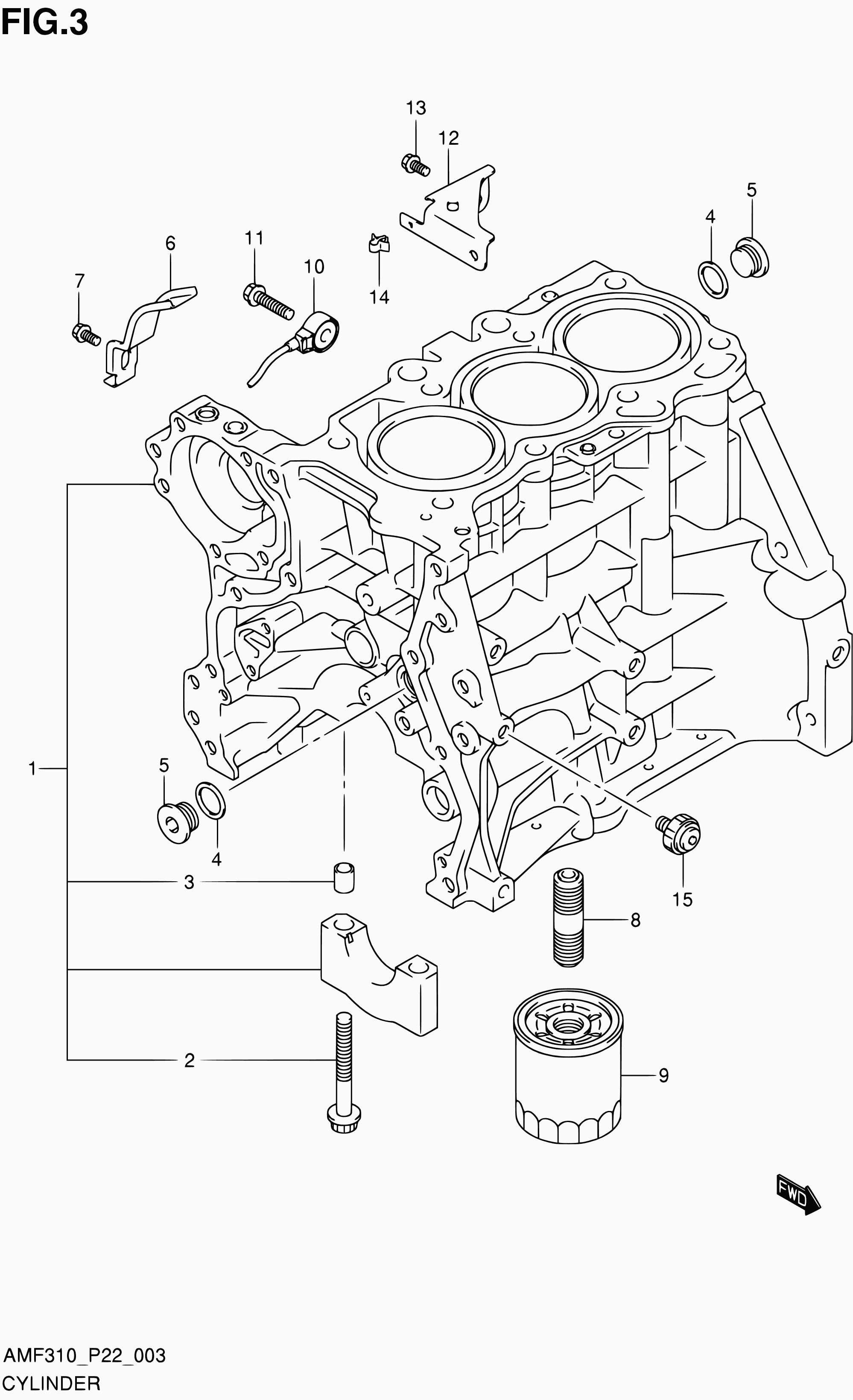 Suzuki 16510-M68K00 - Масляный фильтр unicars.by