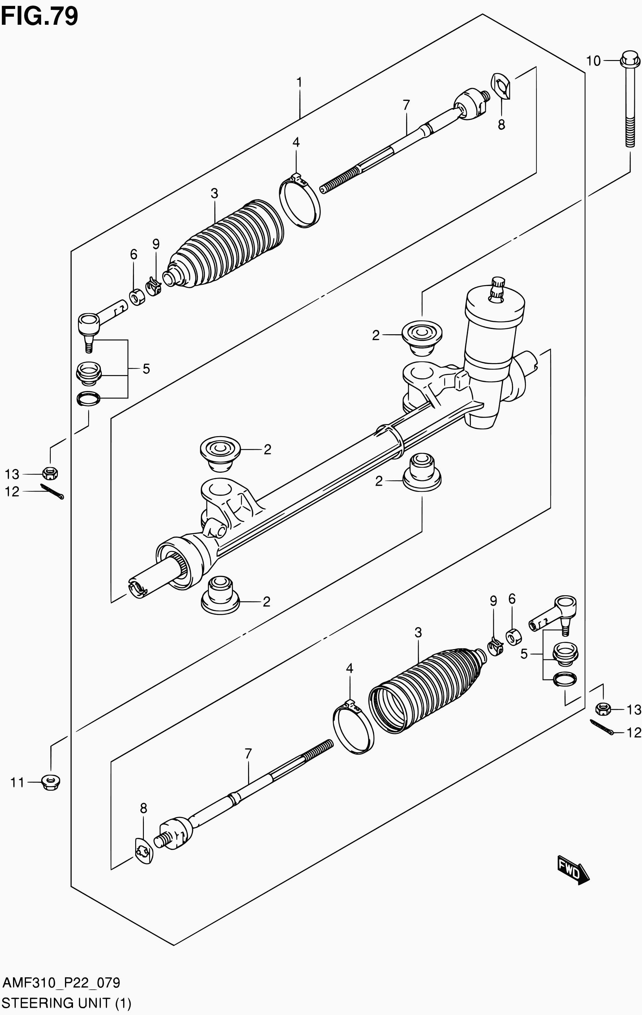 Suzuki 48810-M68K0-0 - Наконечник рулевой тяги, шарнир unicars.by