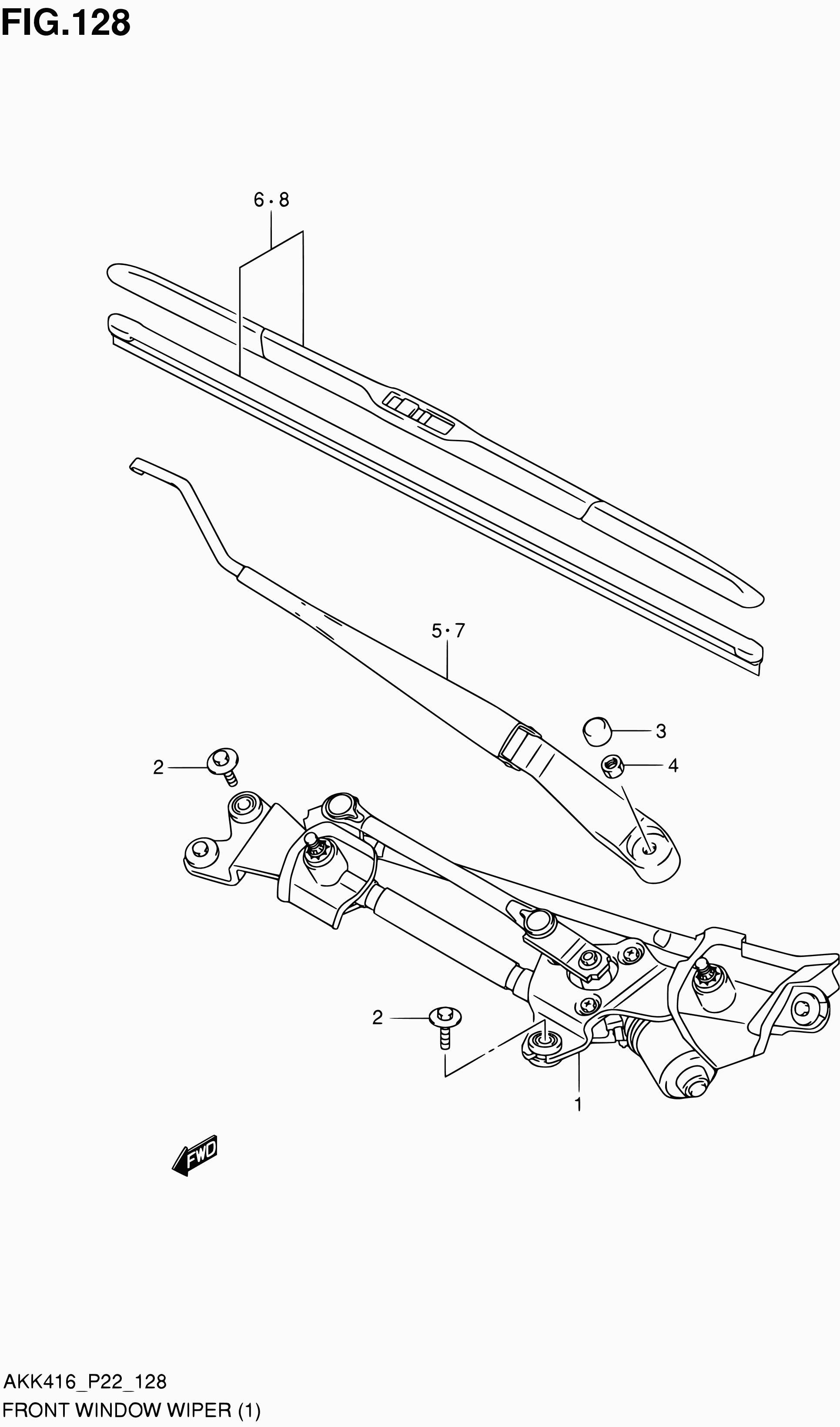 Suzuki 38340-61M30 - Щетка стеклоочистителя unicars.by