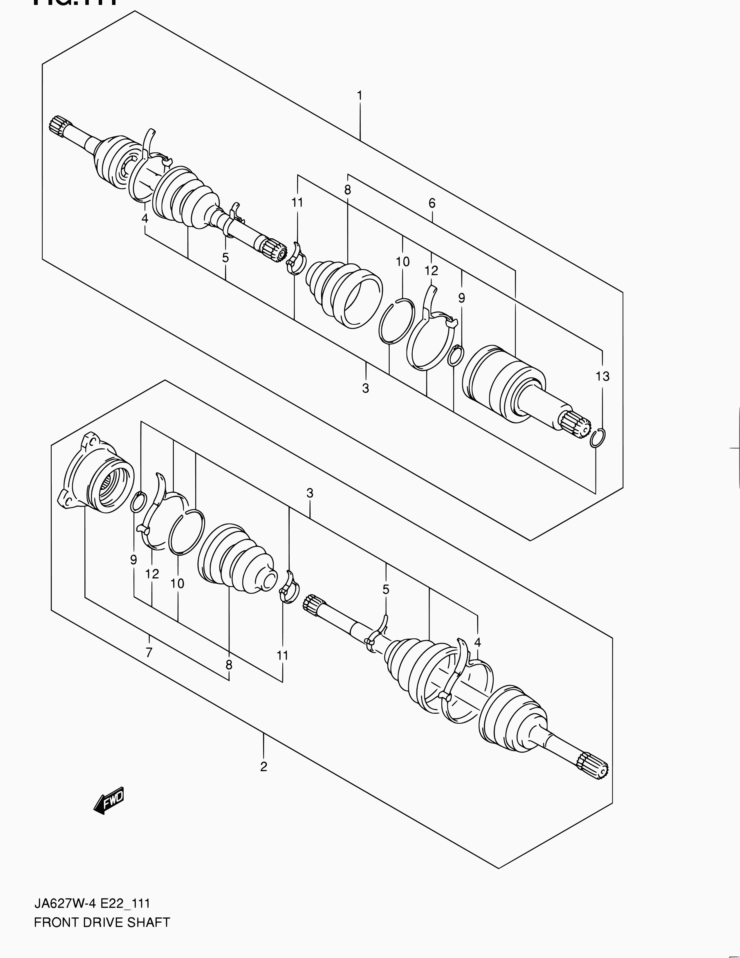 Suzuki 44118-54J00 - Пыльник, приводной вал unicars.by