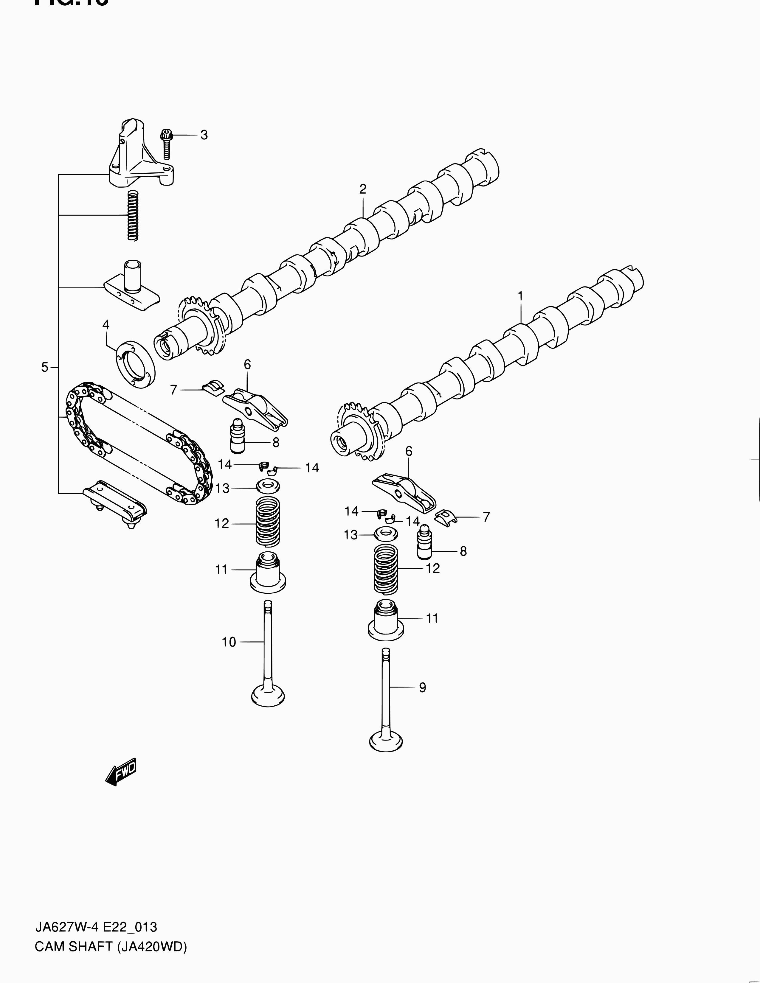 Suzuki 12746-67G00 - Уплотняющее кольцо, распредвал unicars.by