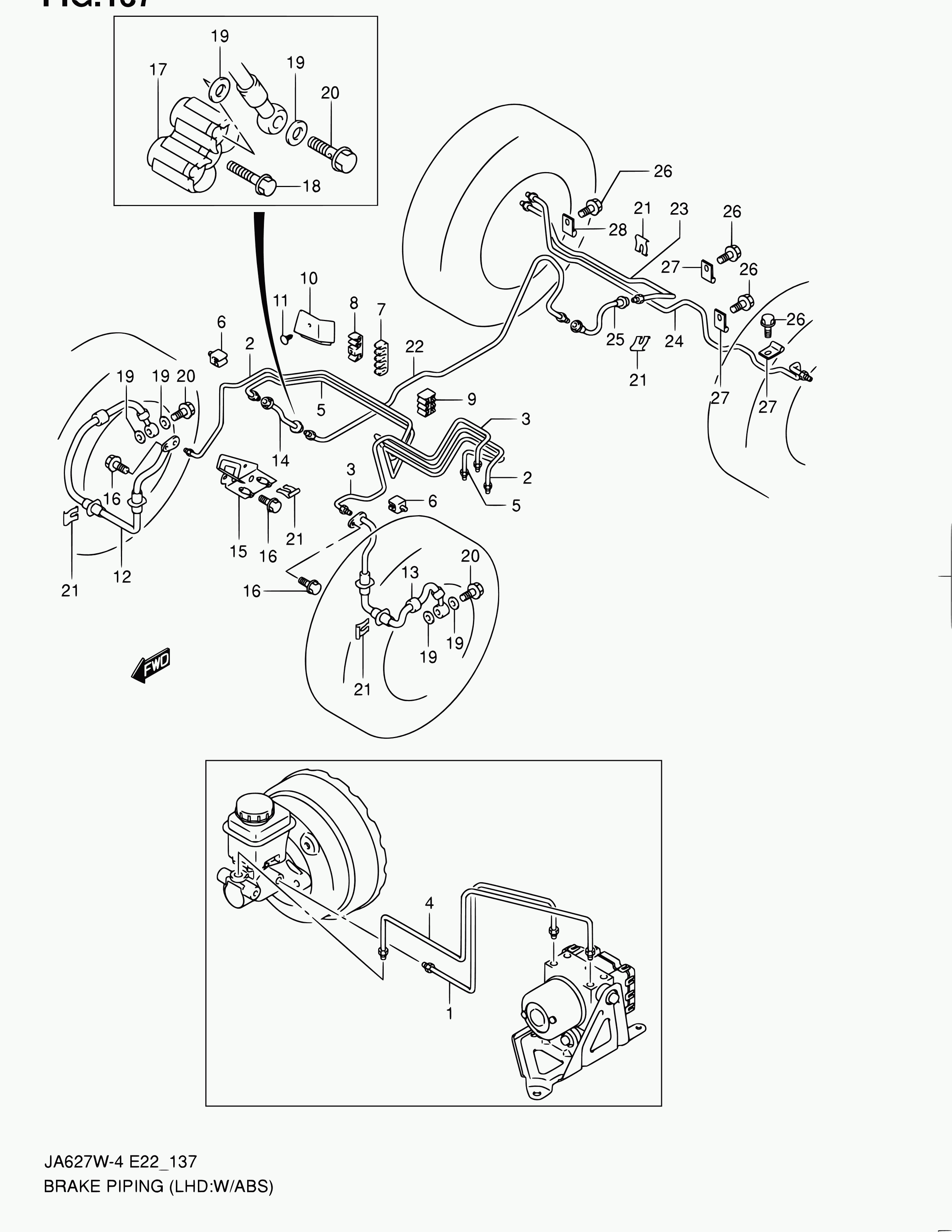 Suzuki 51550-65D00 - Тормозной шланг unicars.by